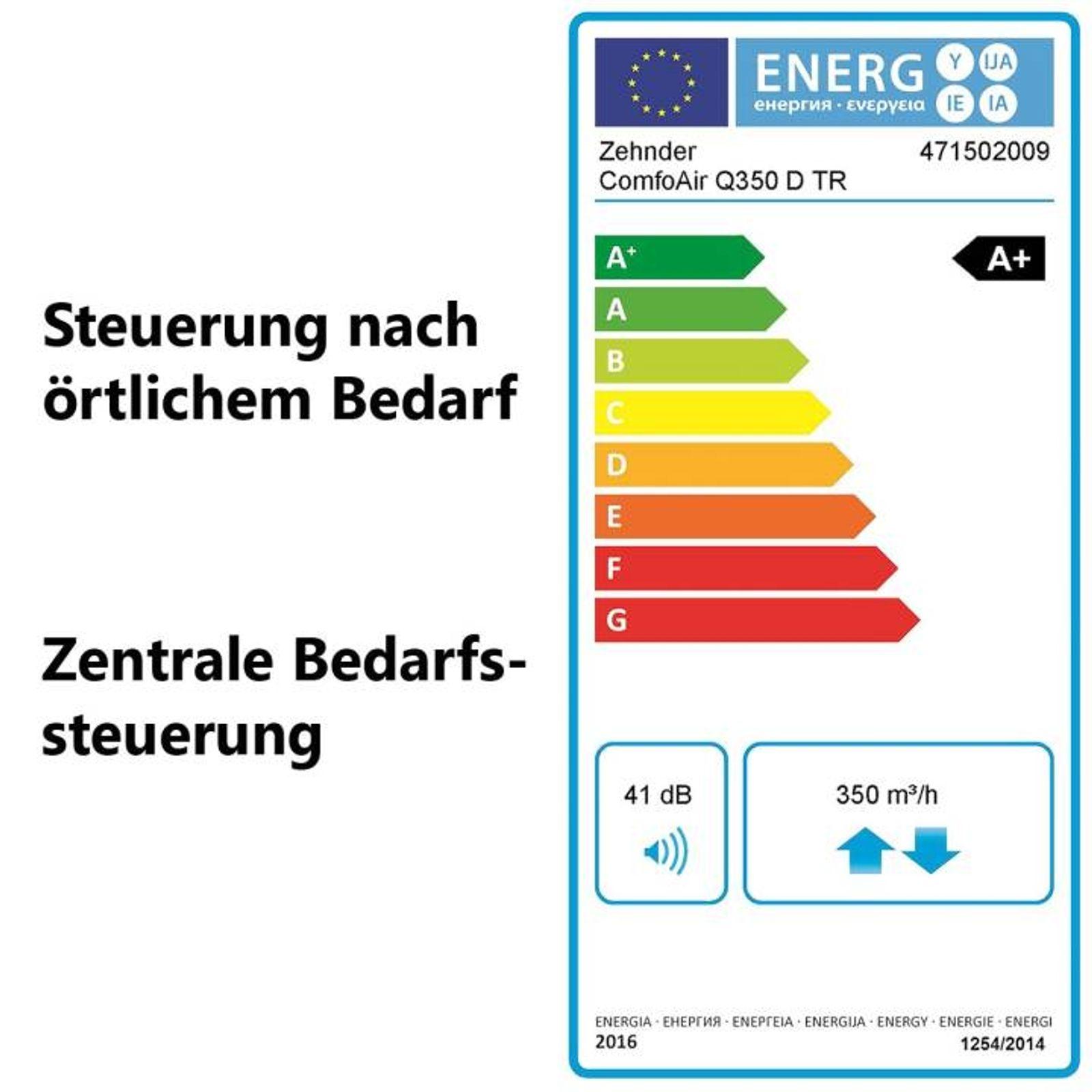 Zehnder Lüftungsgerät ComfoAir Q350 TR
