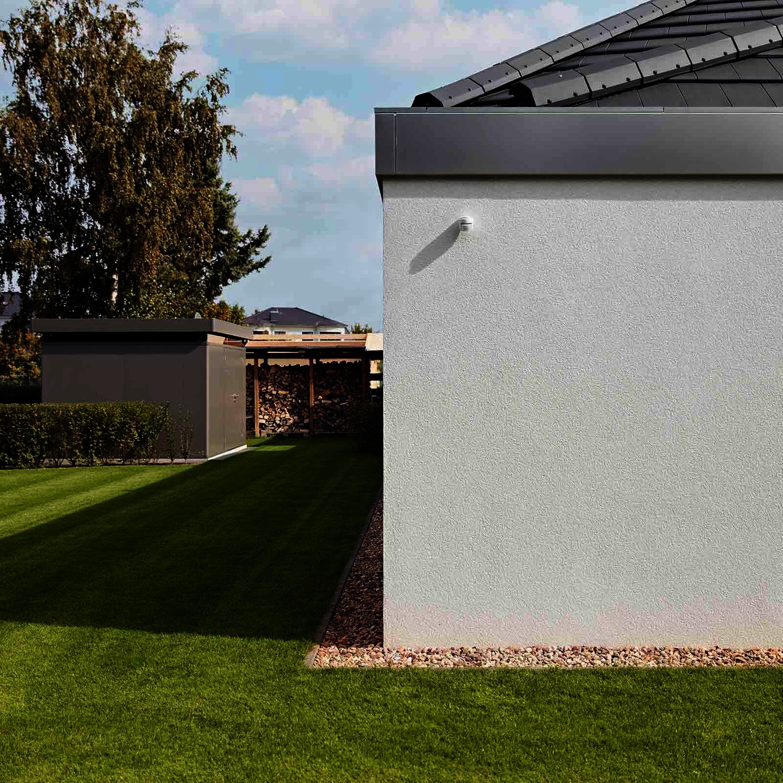 Homematic IP Smart Home Bewegungsmelder HmIP-SMO-2 mit Dämmerungssensor - außen, weiß