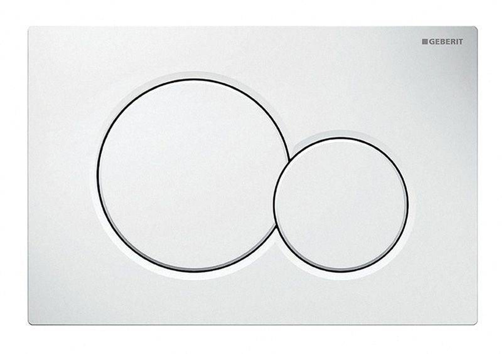 GEBERIT Betätigungsplatte SIGMA01 für 2-Mengen-Spülung, weiss
