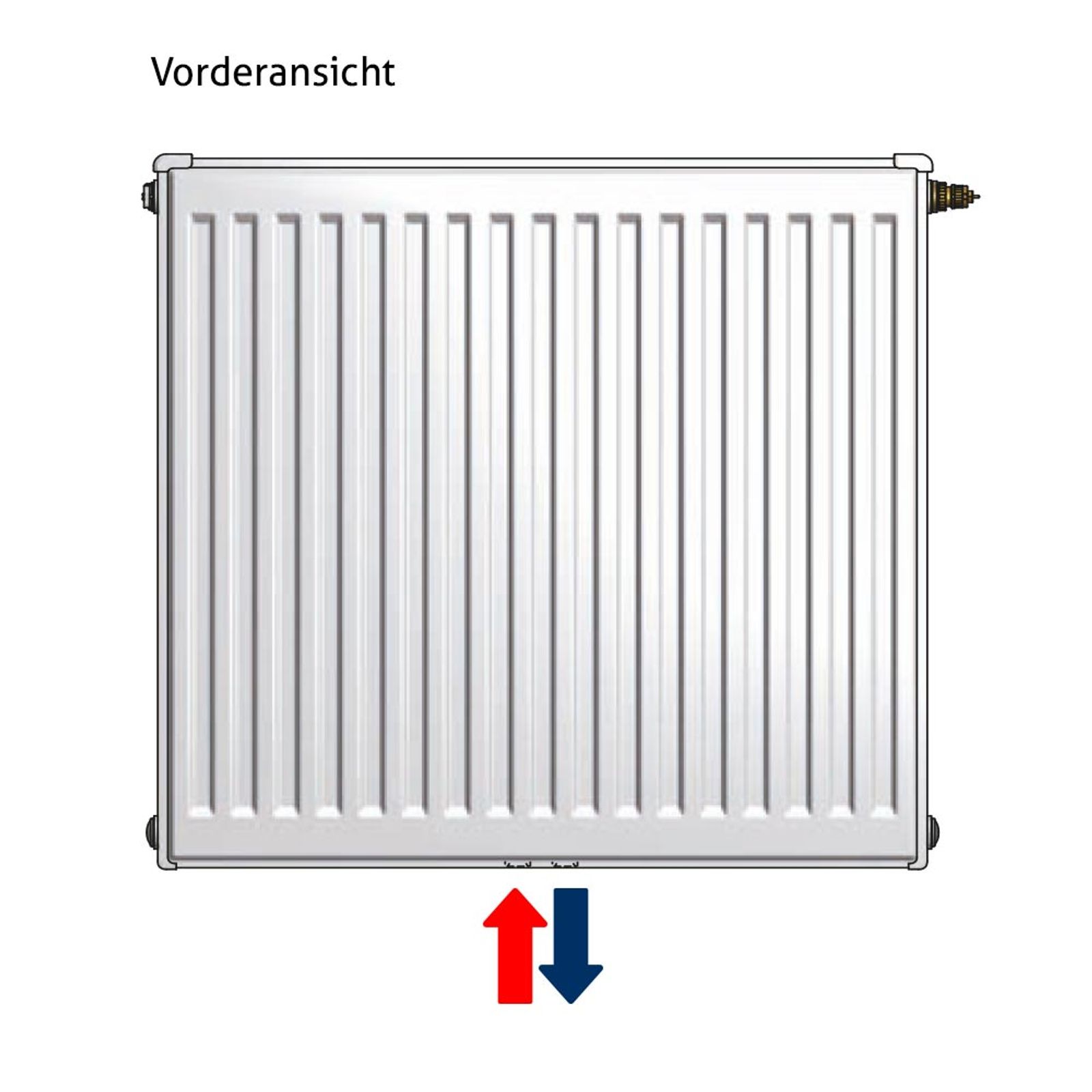 Flachheizkörper Buderus Logatrend VCM-Profil Typ 30 Mittelanschluss