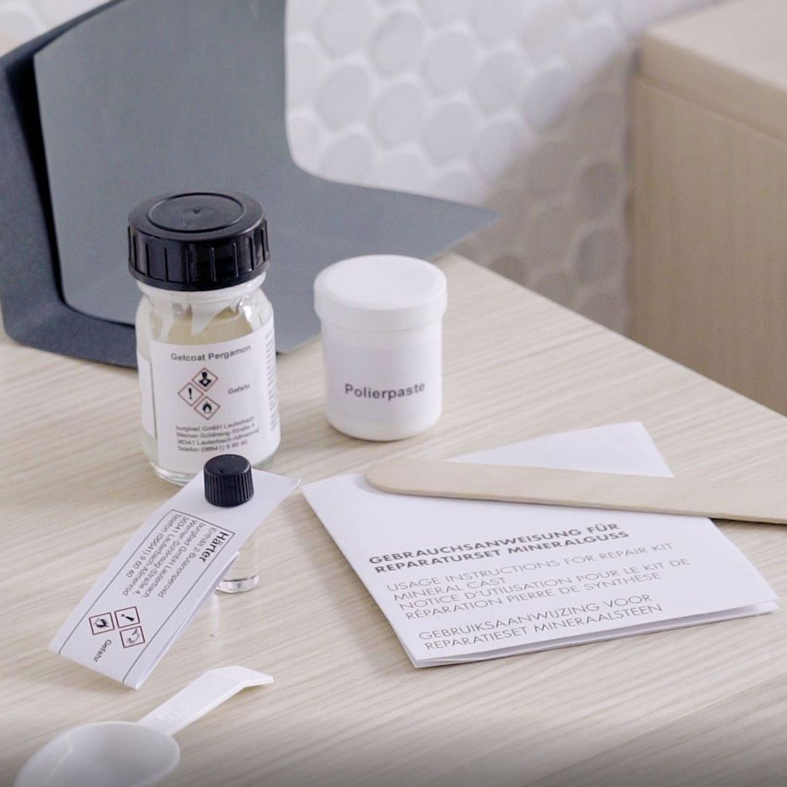 Burgbad Reparaturset RBM0010 Zubehör für Mineralguss Waschtische