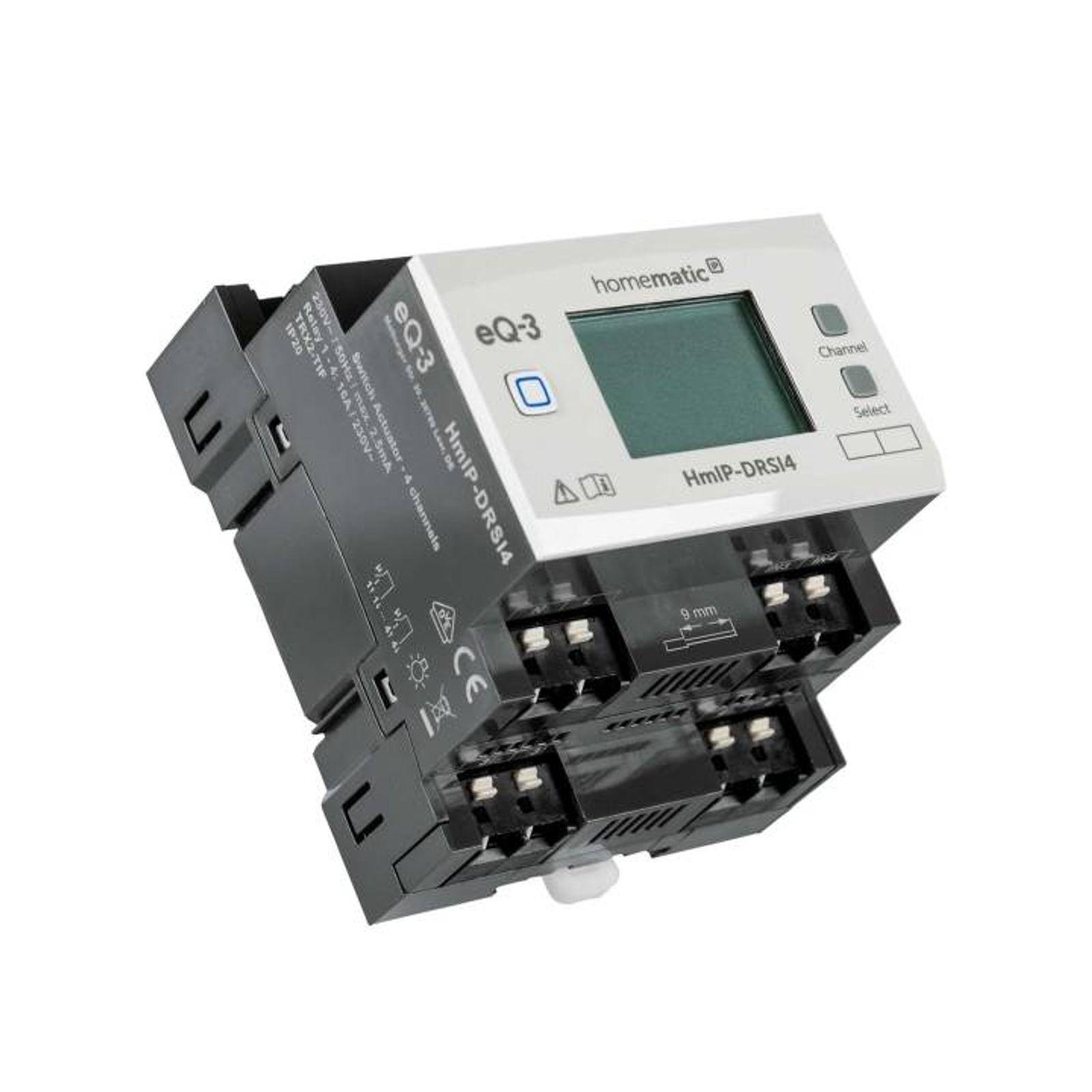 Homematic IP Smart Home Schaltaktor für Hutschienenmontage - 4-fach HmIP-DRSI4