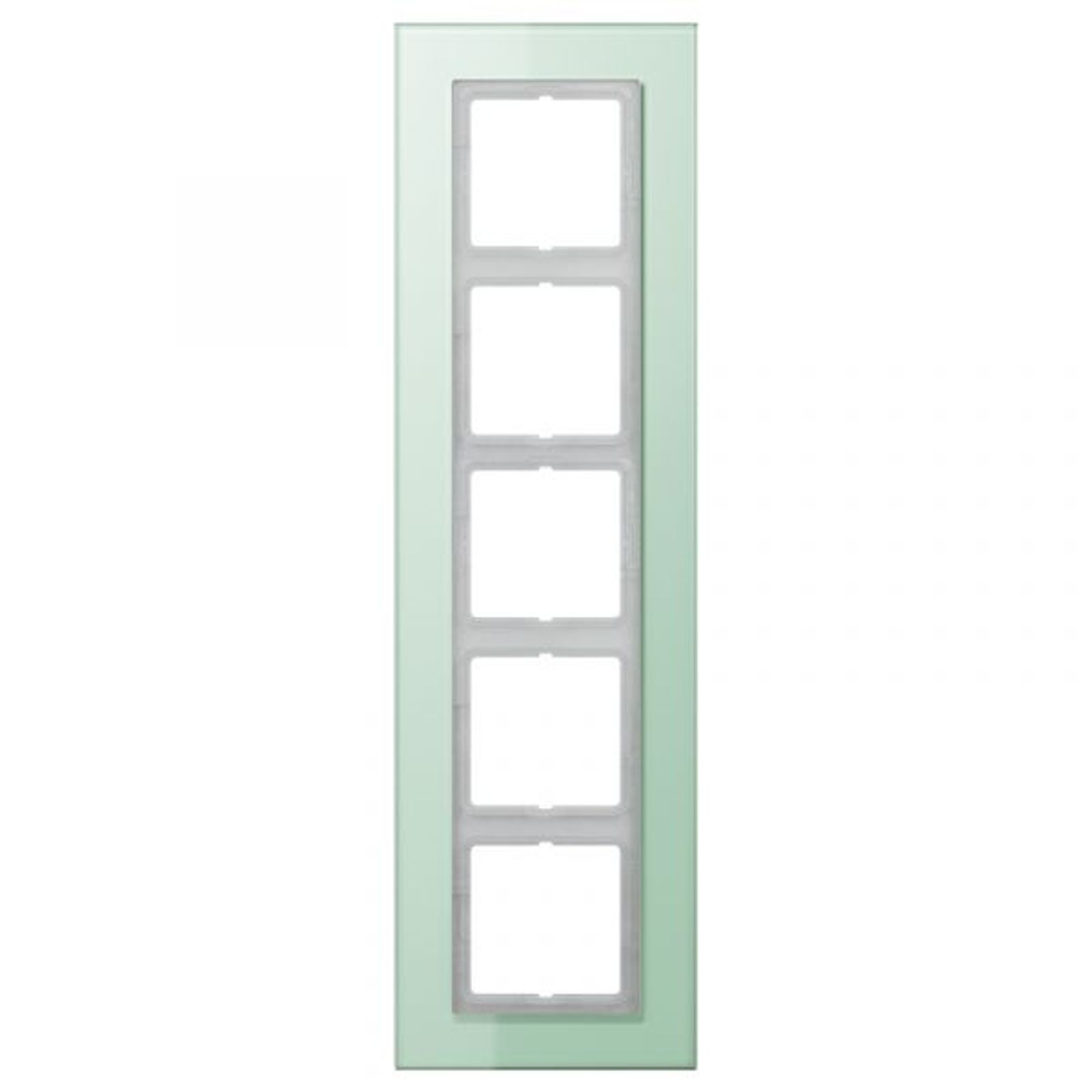 Jung Einbaurahmen 5-fach tra mit Glas für GEB-K LS / LS PLUS LSP 985 GLAS