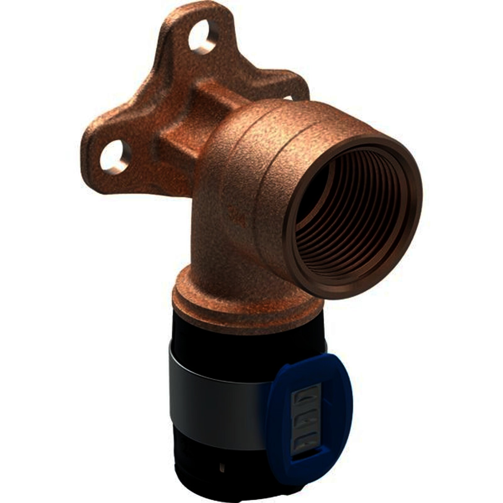 Geberit FlowFit Anschlusswinkel 90 Grad bleifreier Rotguss 16mm-3/8" L 36mm