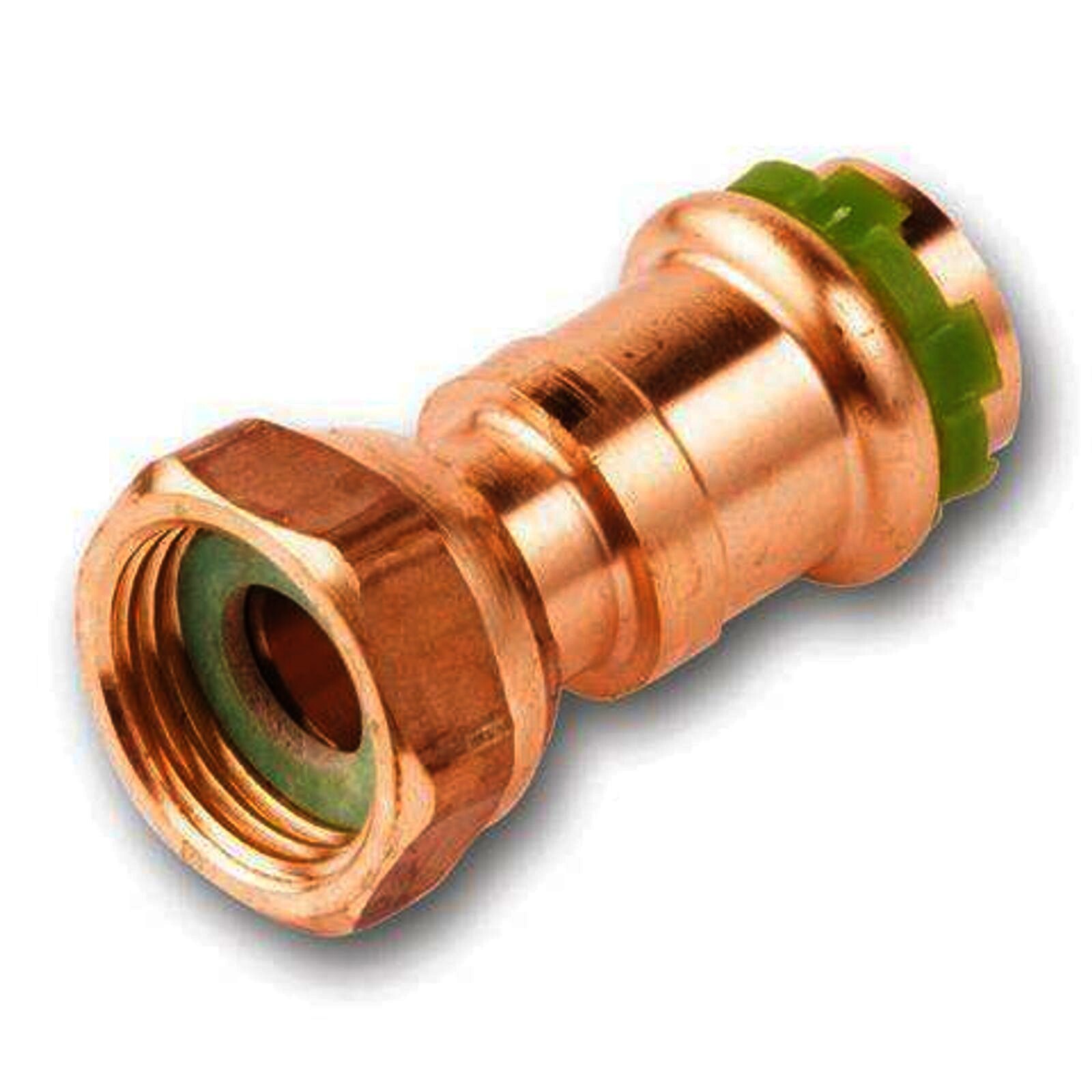 Kupfer Pressfitting Sudo-Press Übergangsverschraubung Innengewinde flachdichend 22 mm -1" Kontur V DVGW