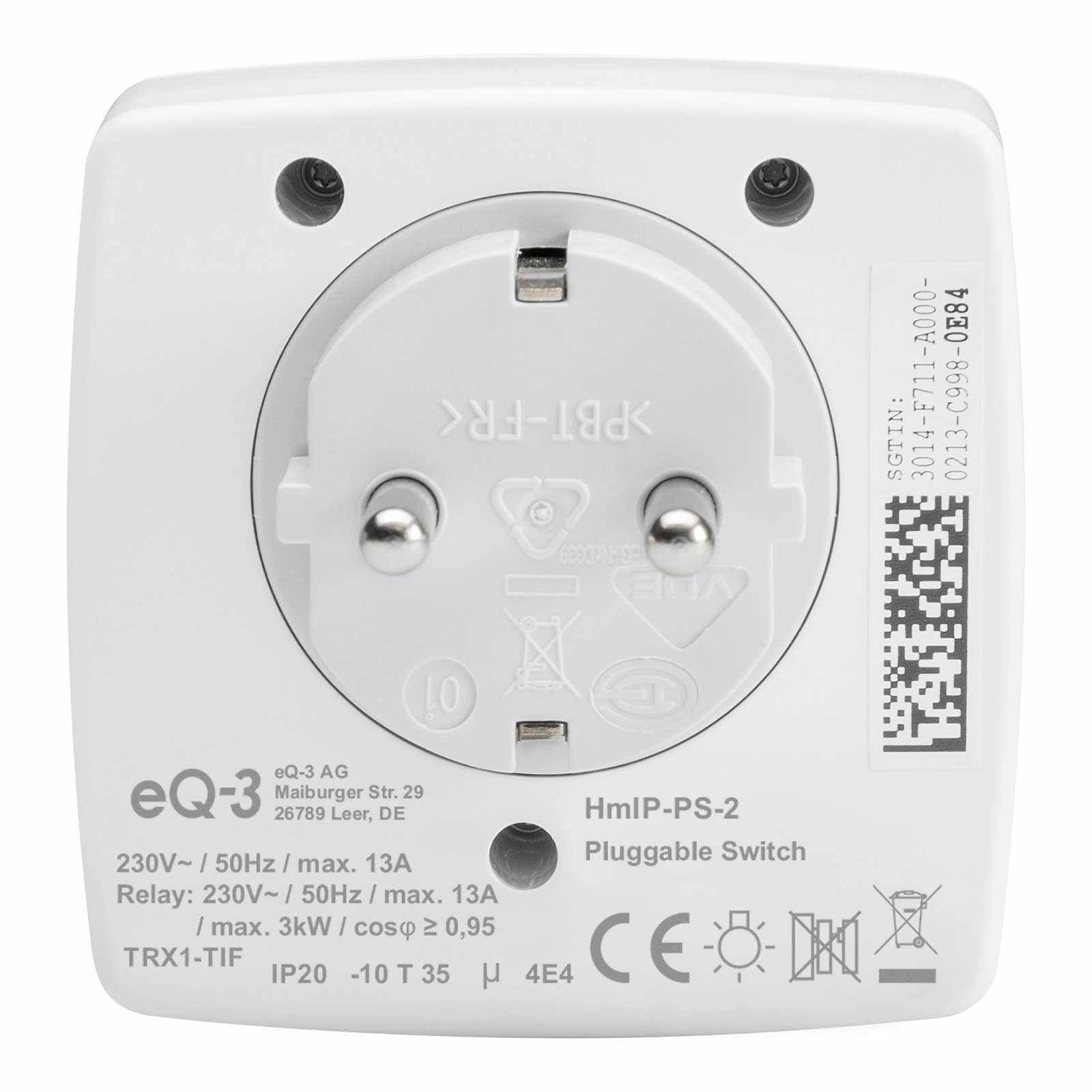 Homematic IP Smart Home Schaltsteckdose HmIP-PS-2