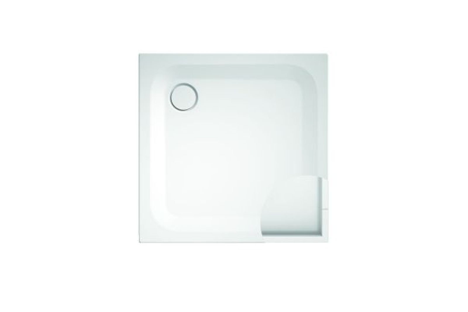 Bette Stahl-Brausewanne Bette SUPER-FLAC 80x90x2,5 cm weiß