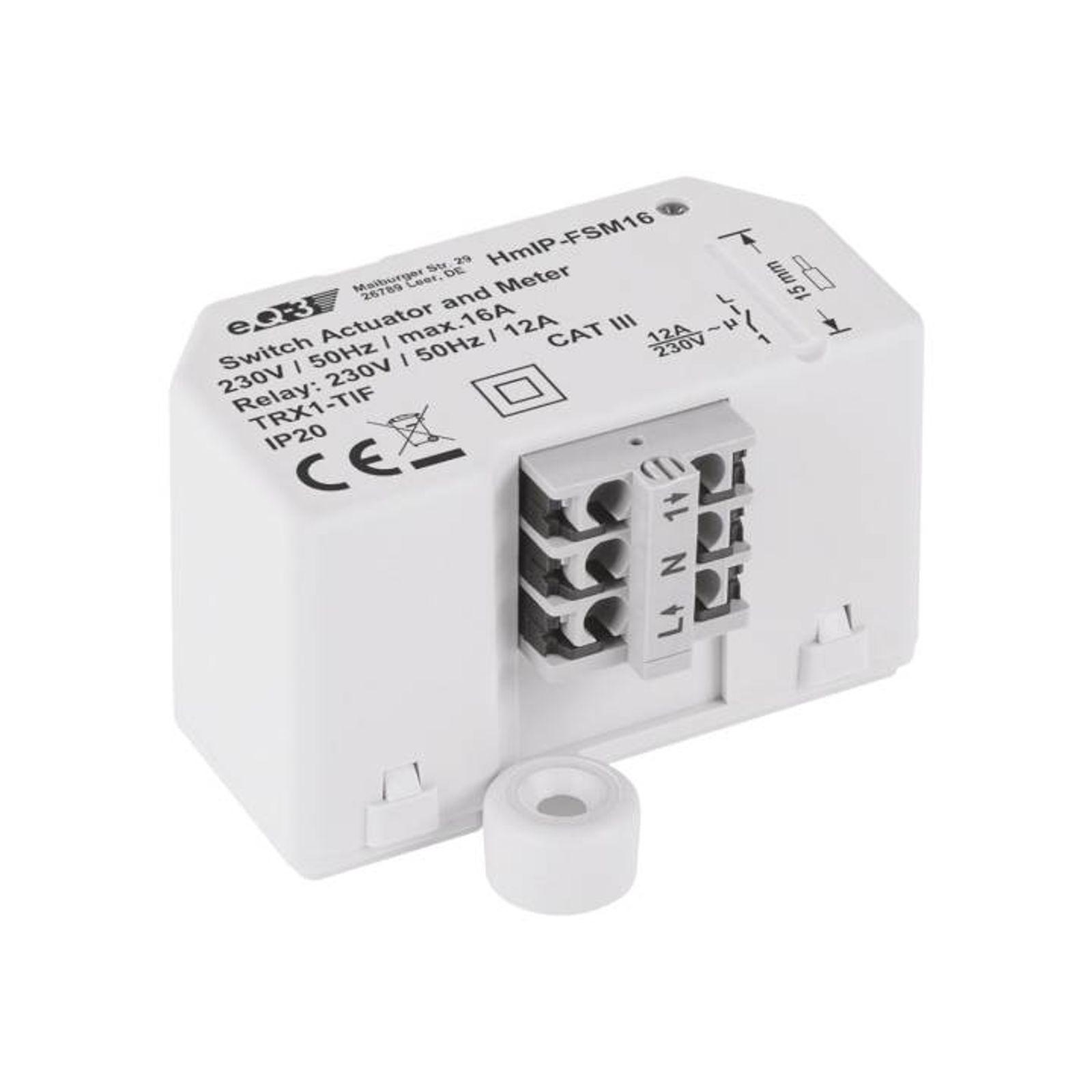 Homematic IP Smart Home Schalt-Mess-Aktor (16 A) - Unterputz HmIP-FSM16
