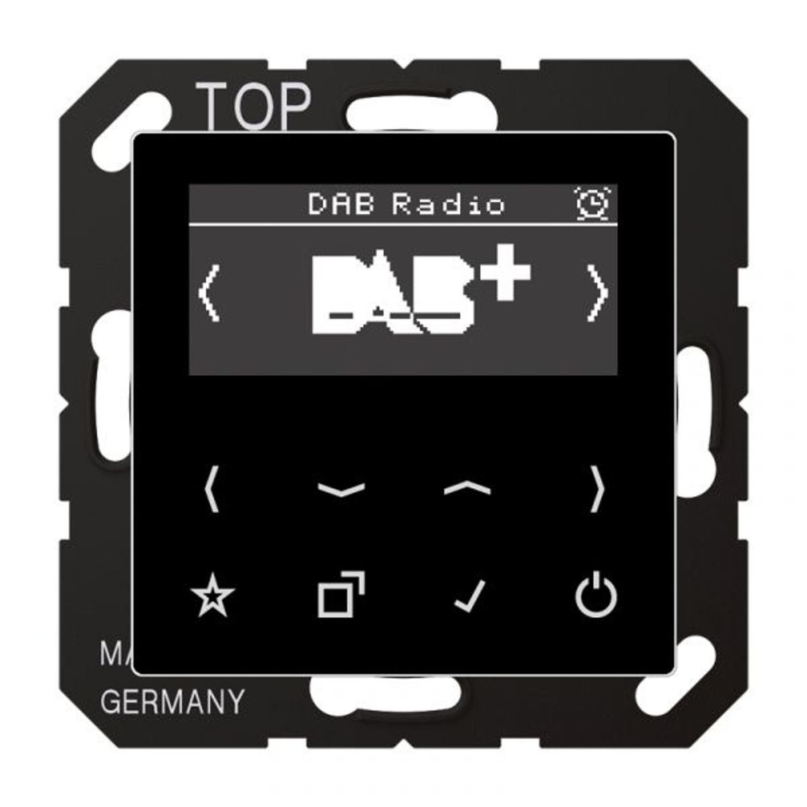 Jung Radio RDS schwarz digi 1Weck 16speich AS/A DAB A SW mit NT UKW-Empfänger
