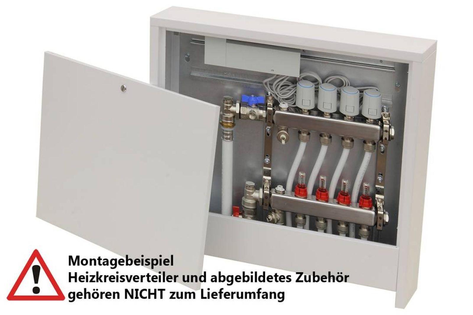 Verteilerschrank zur Selbstmontage Aufputz, für Heizkreisverteiler mit max. 10 Heizkreisen AP-S4