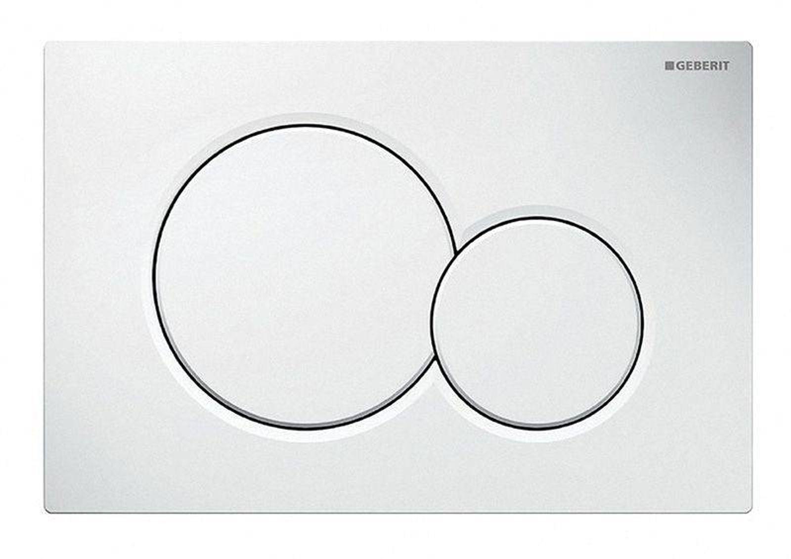 GEBERIT Betätigungsplatte SIGMA01 für 2-Mengen-Spülung, weiss