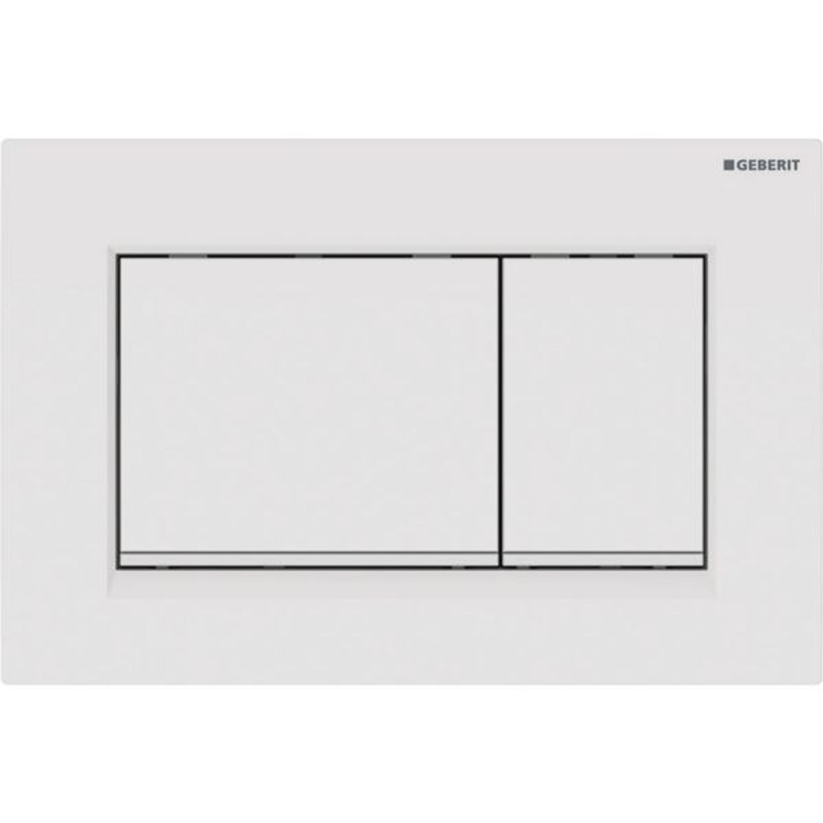 Geberit BetPl Sigma30 für 2-Mengen-Sp weiß weiß matt