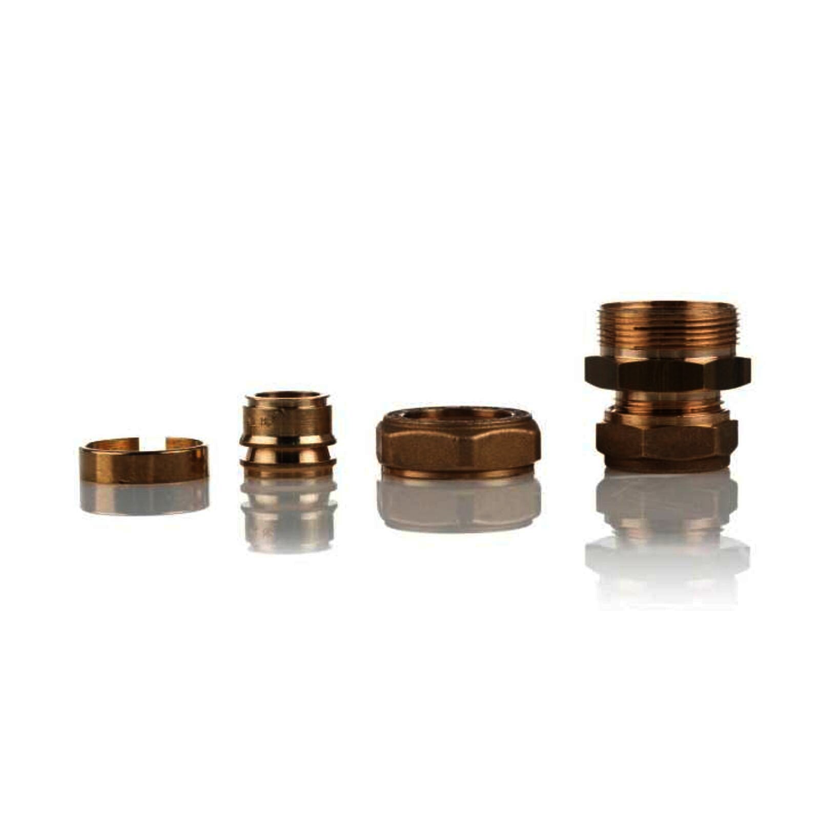 Klemmverschraubung für Solarrohre DN 16 x 22 mm