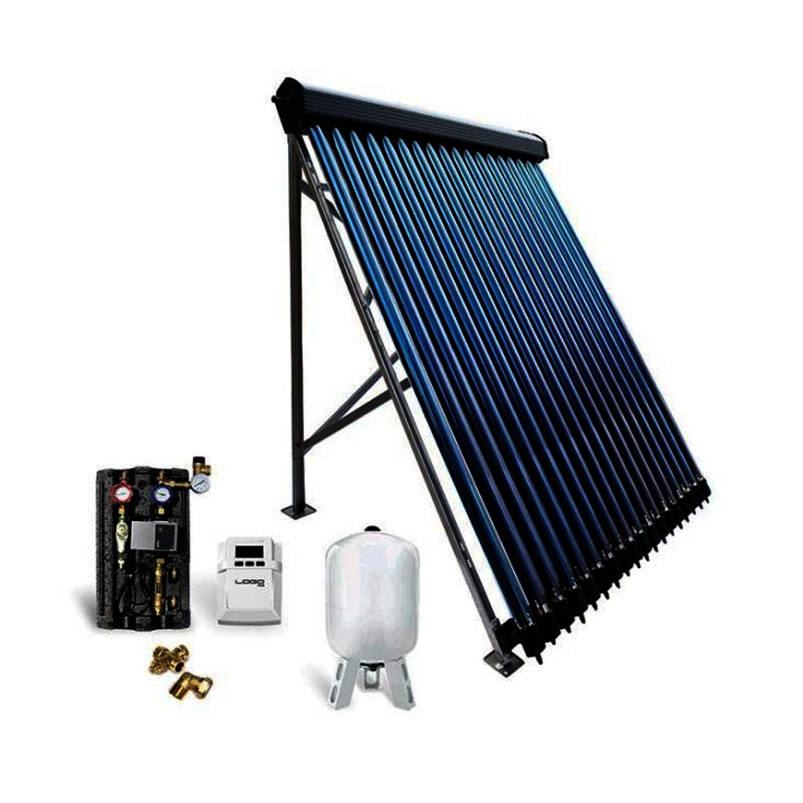 Solar-Paket Röhrenkollektor HP30 9,78 m² für Flachdach