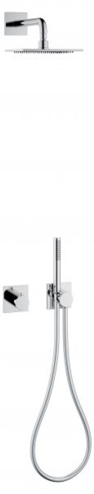 Keuco Brause-Set 8 IXMO Sets 59602 THM 2 Verbraucher eckig verchromt