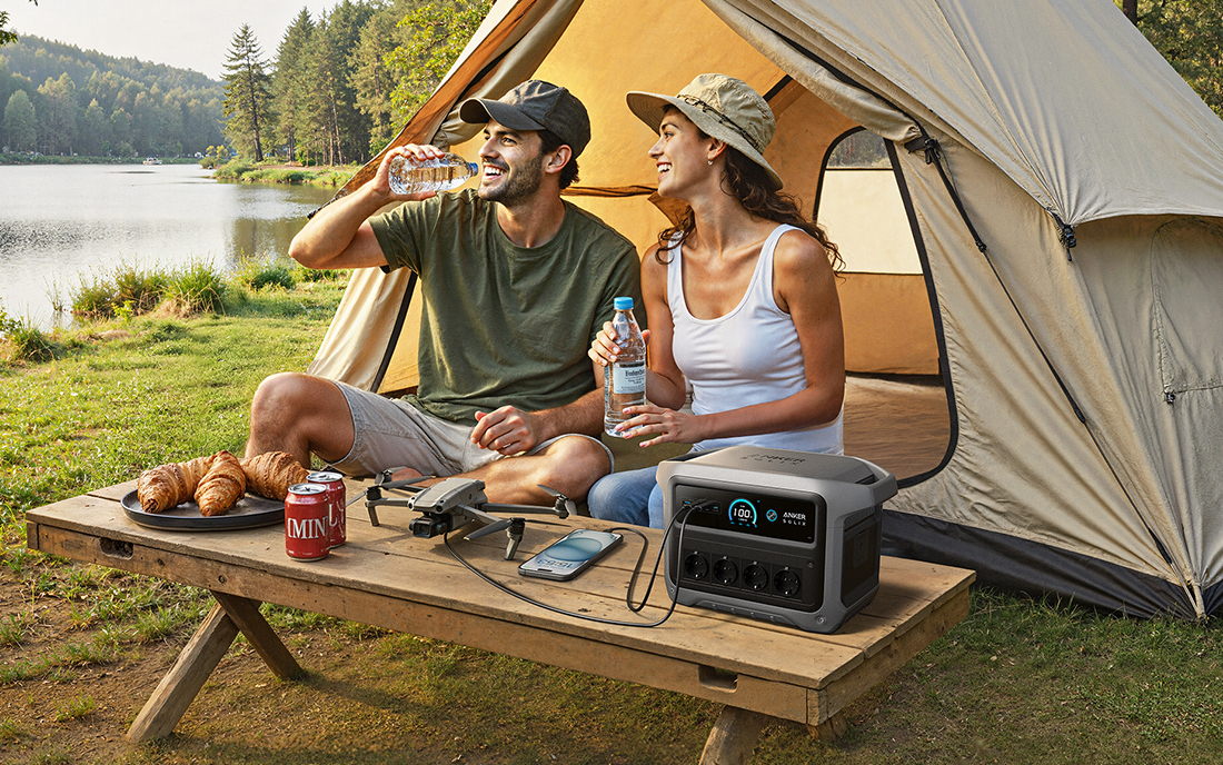 Camper mit Powerstation