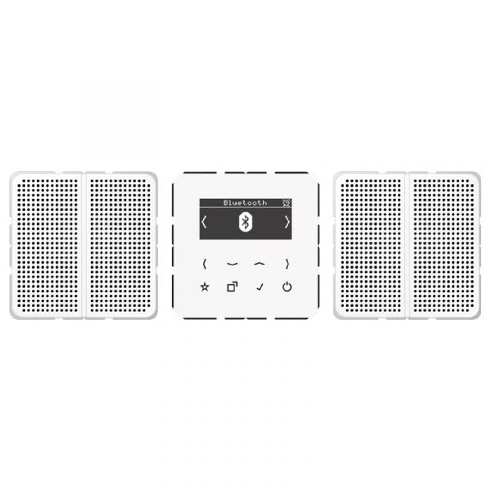 Jung Radio RDS weiß digi 1Weck 16speich CD DAB 2 BT WW mit NT UKW-Empfänger