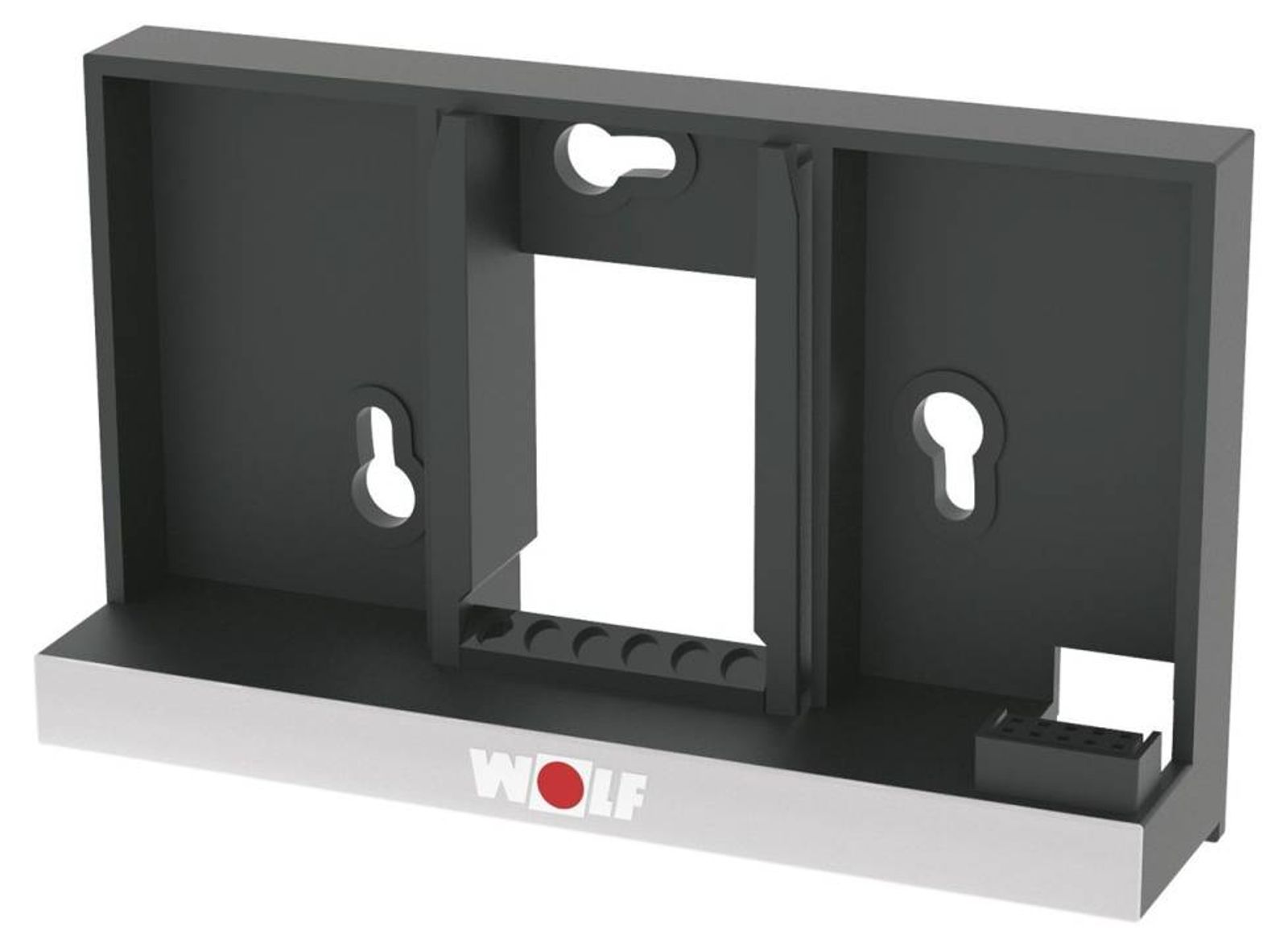 WOLF Wandsockel für Bedienmodul BM-2 schwarz