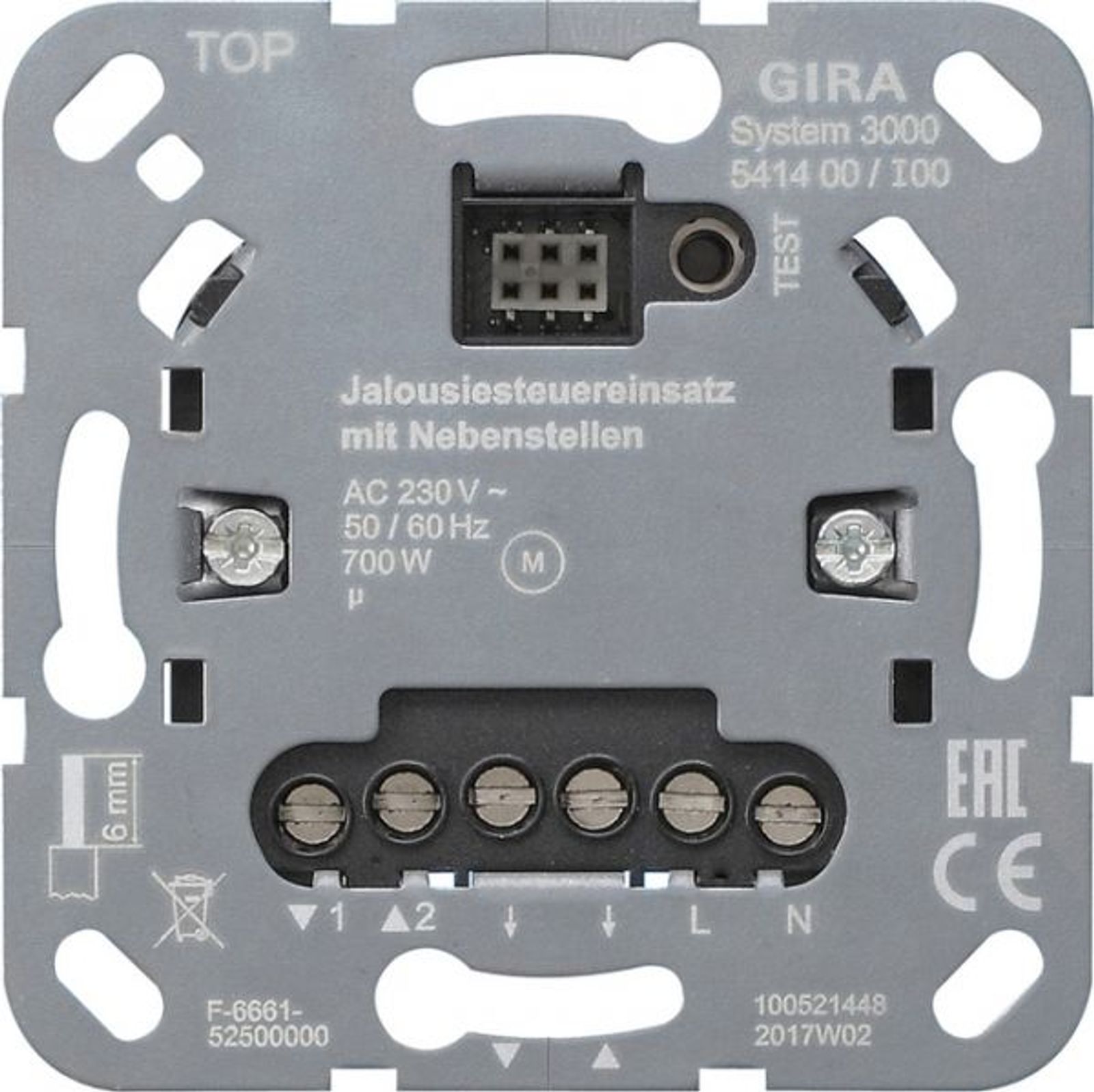 Gira Jalousiesteuerung UP NSTeing 1000W System 3000 541400