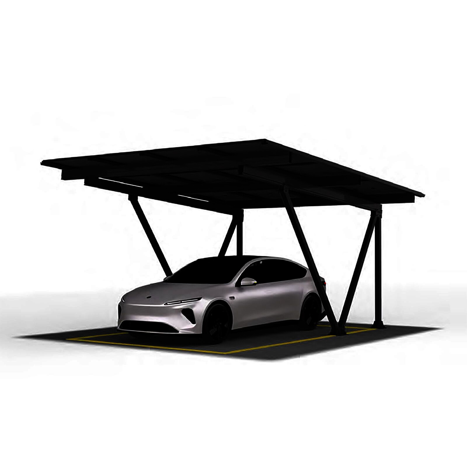 Clenergy PV-Carport ezShade 2.0, Einzel-Carport für 9 Module