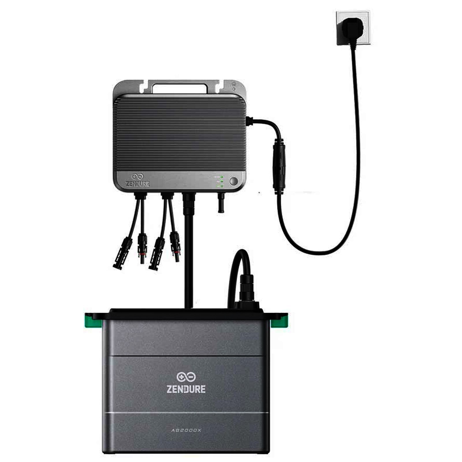 Zendure SolarFlow 800 Hybrid-Mikrowechselrichter 800 W + Zendure AB2000X Batterie 1,92 kWh