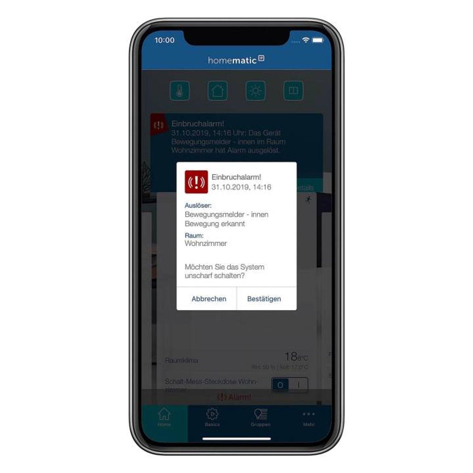 Homematic IP Smart Home Bewegungsmelder HmIP-SMO-A-2 mit Dämmerungssensor - außen, anthrazit