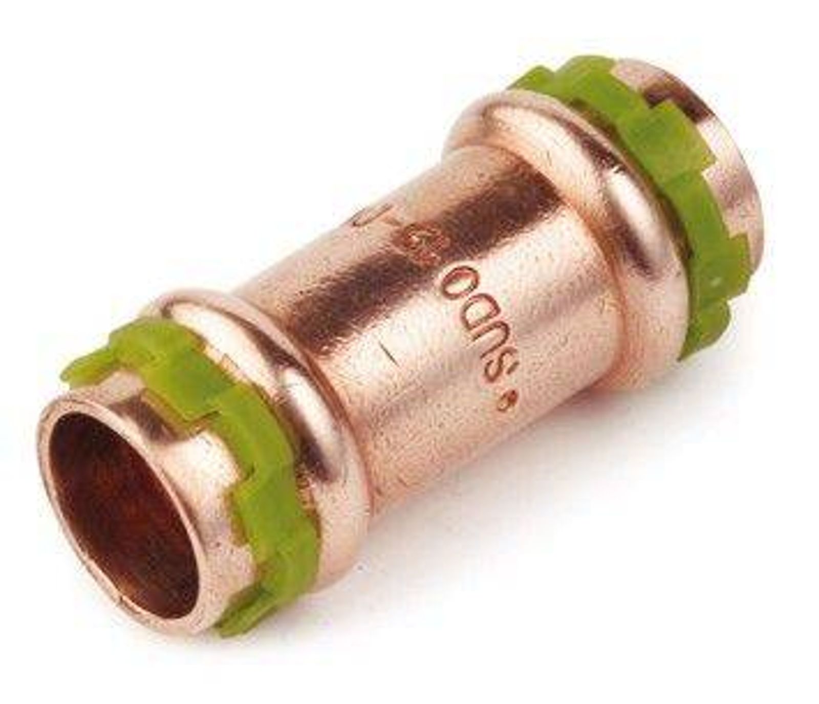 Kupfer Pressfitting Sudo-Press Kupplung 18 mm Kontur V DVGW