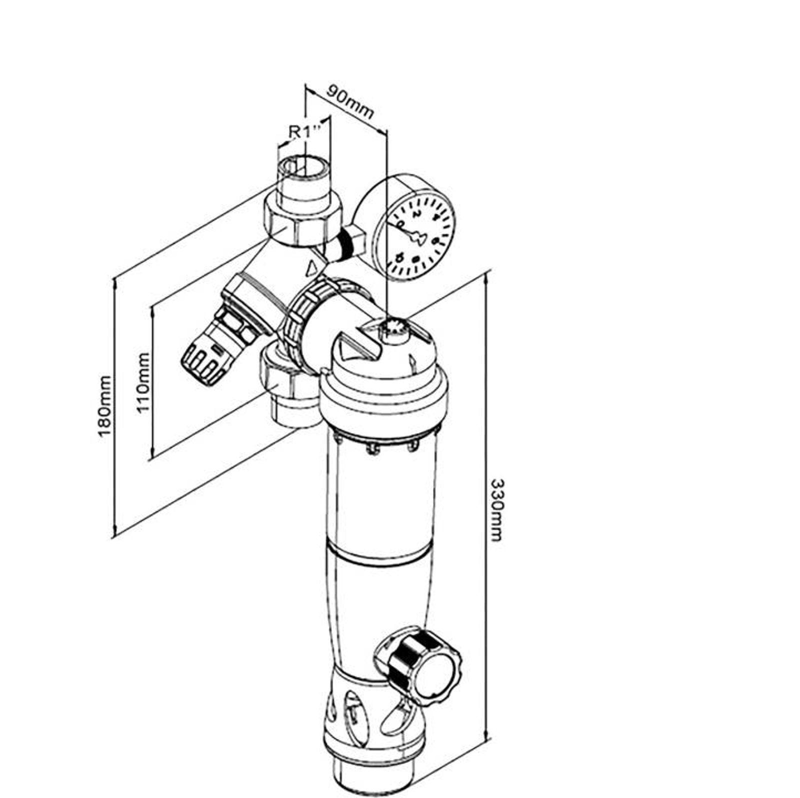SYR Filterarmatur DUO DFR DN 25 G1 Zoll