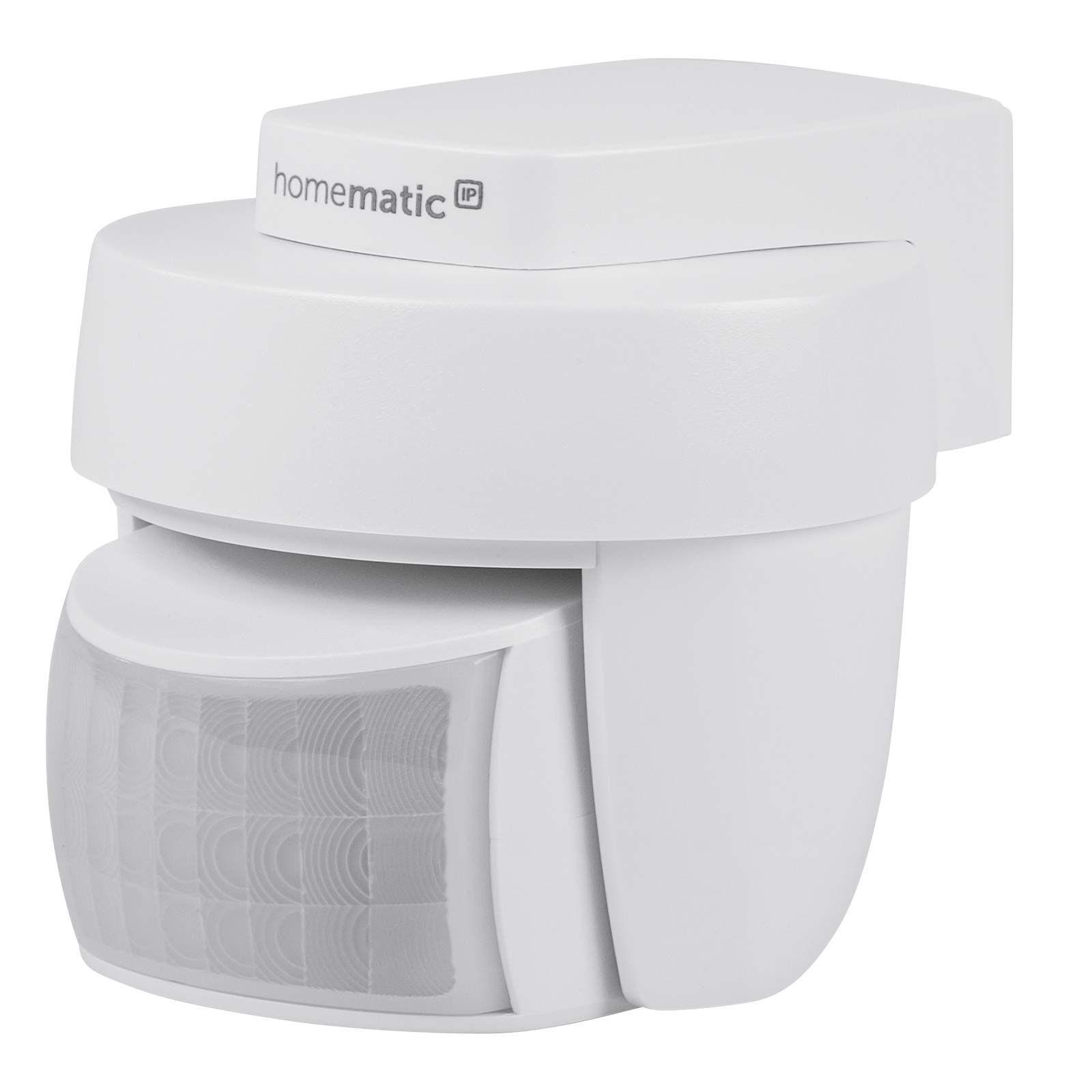 Homematic IP Smart Home Bewegungsmelder HmIP-SMO-2 mit Dämmerungssensor - außen, weiß