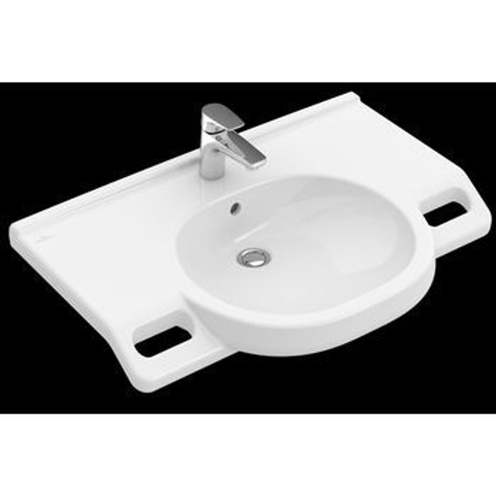 Villeroy & Boch Waschbecken Vita O.novo Vita 41 800x550mm Oval Weiß Alpin