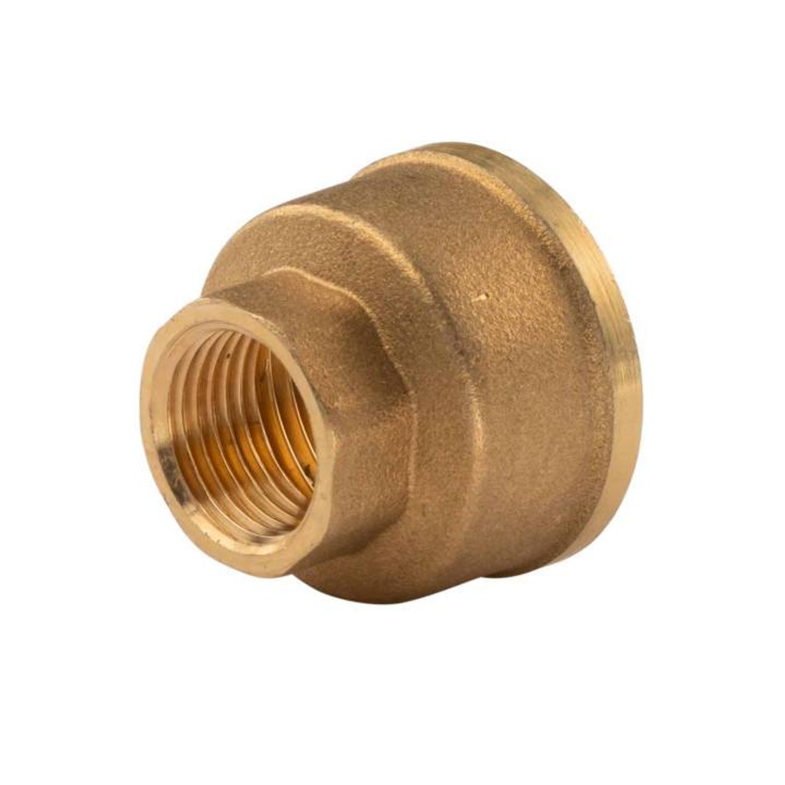 Messing Gewinde-Fitting Reduziermuffe 1"IG (DN 25) - 1/2"IG (DN 15) - schwere Ausführung