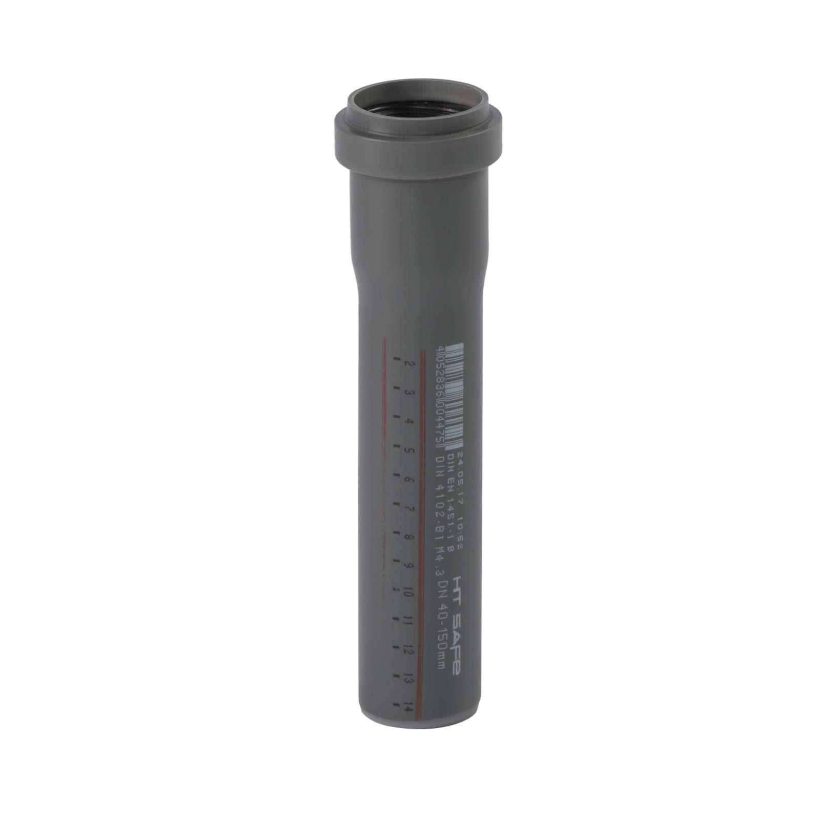 HTsafe Rohr mit Muffe DN 40 150 mm