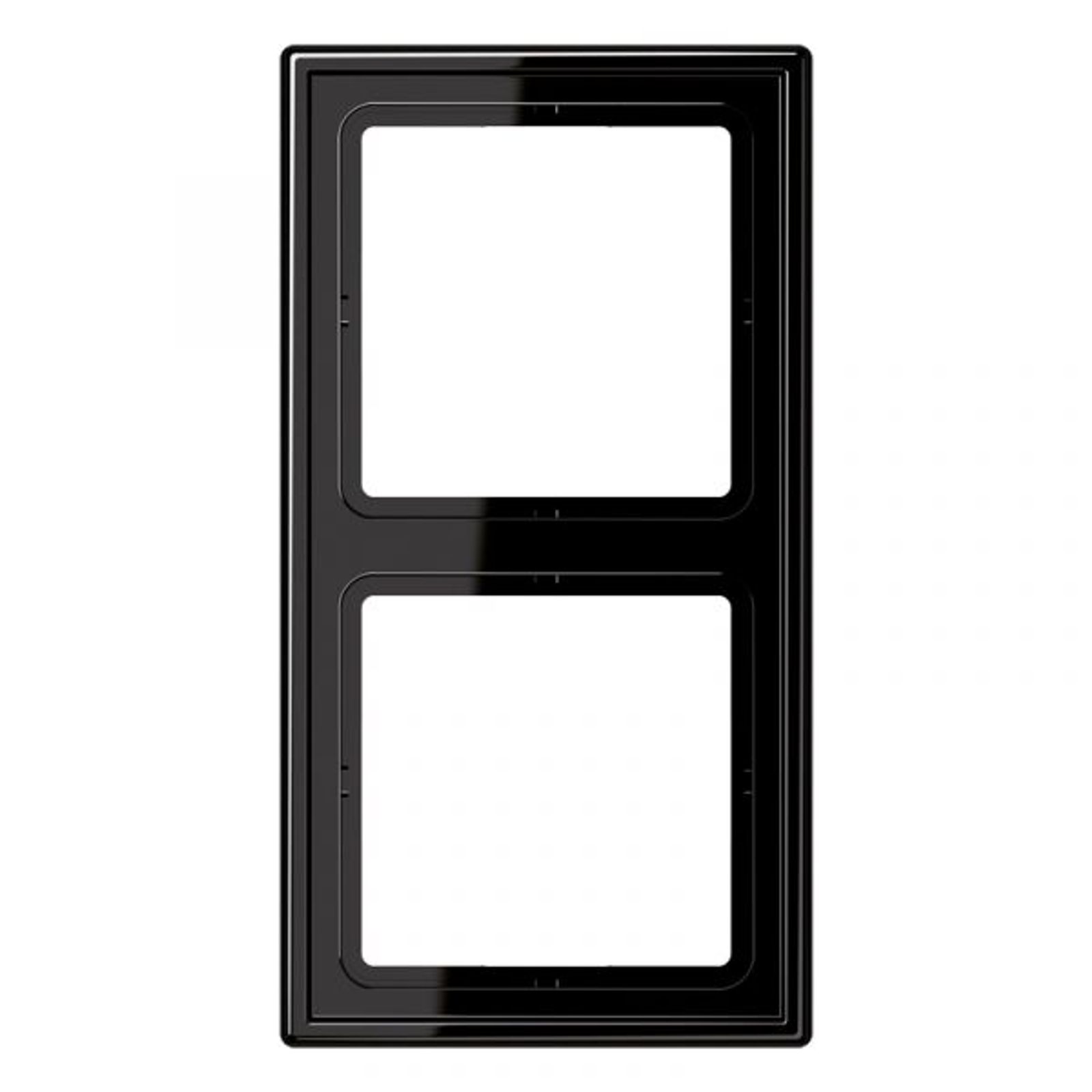 Jung Einbaurahmen 2-fach schwarz glänzend Kst für GEB-K LS / LS 990 LS 982 SW