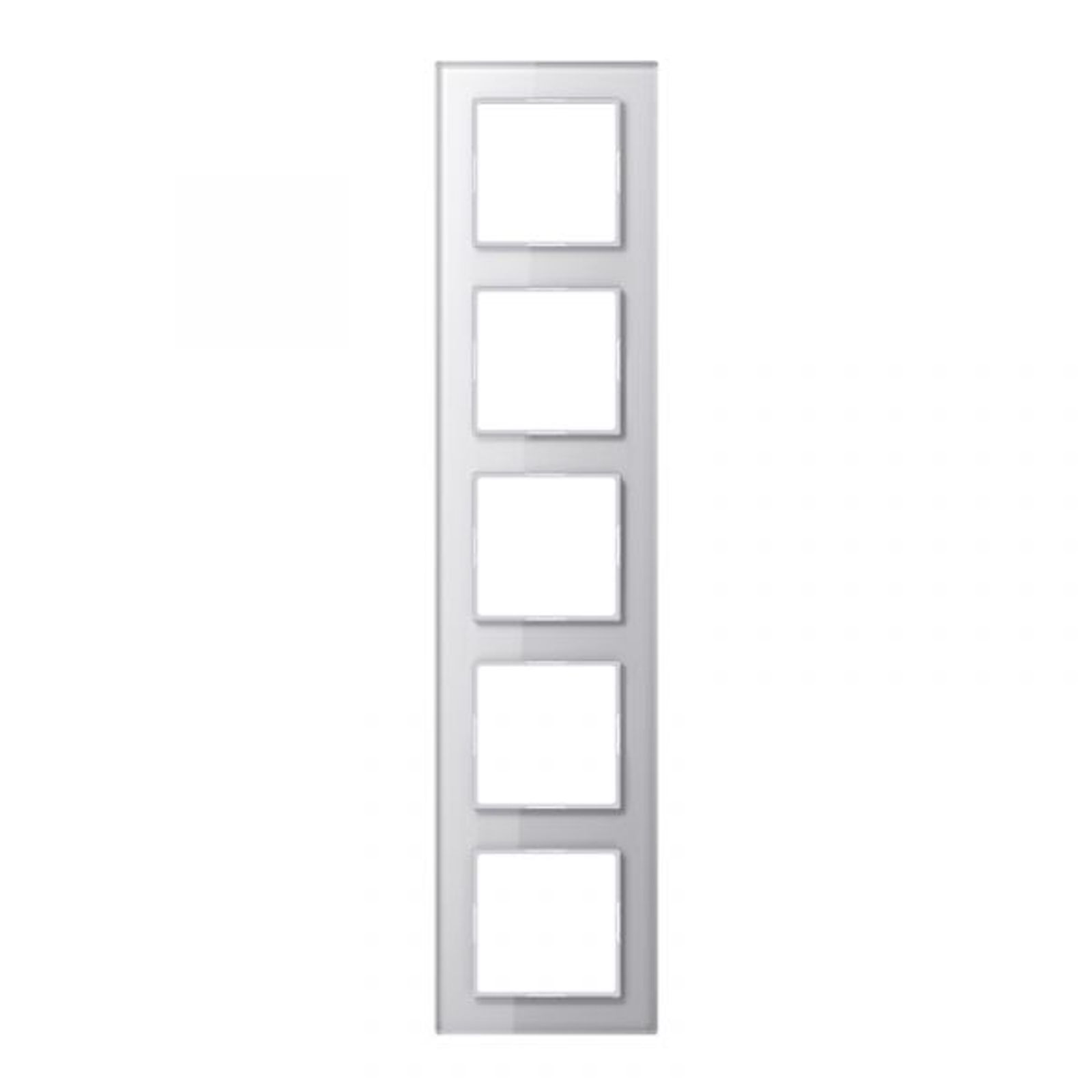 Jung Einbaurahmen 5-fach alpinweiß glänzend Glas A / A CREATION AC 585 GL WW für GEB-K