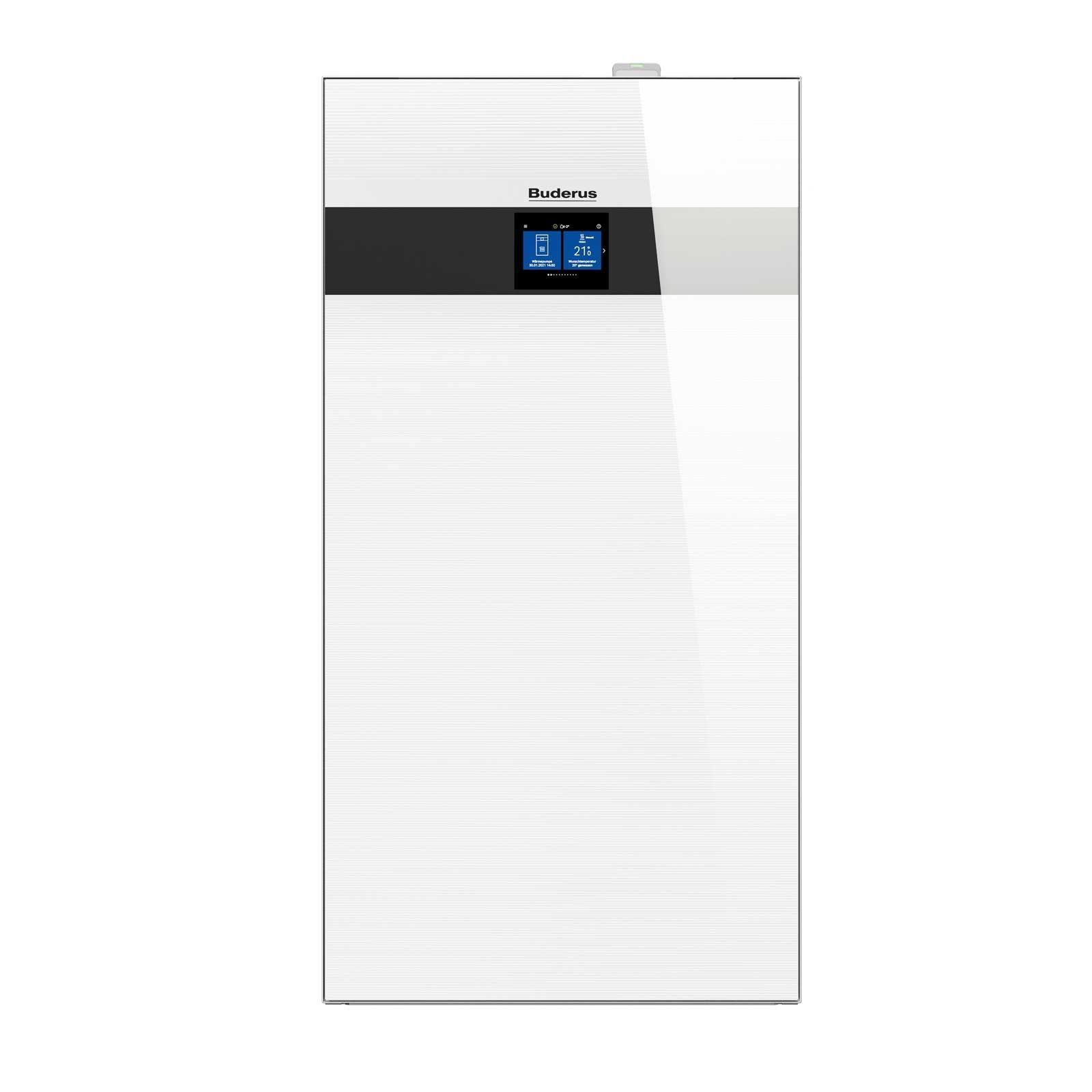 Buderus Luft-Wasser-Wärmepumpe Logaplus M WLW186i-12 AR TP70 weiss