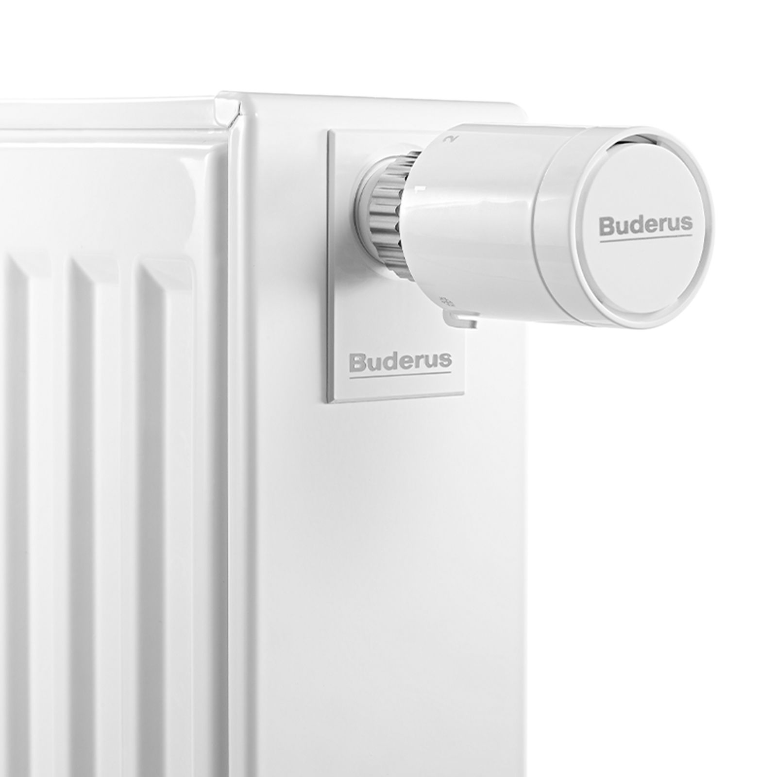Buderus VC-Profil.2 Logatrend Flachheizkörper Typ 22, 500 x 1400 mm, Ausführung FMS, mit Stopfen, Anschluss rechts