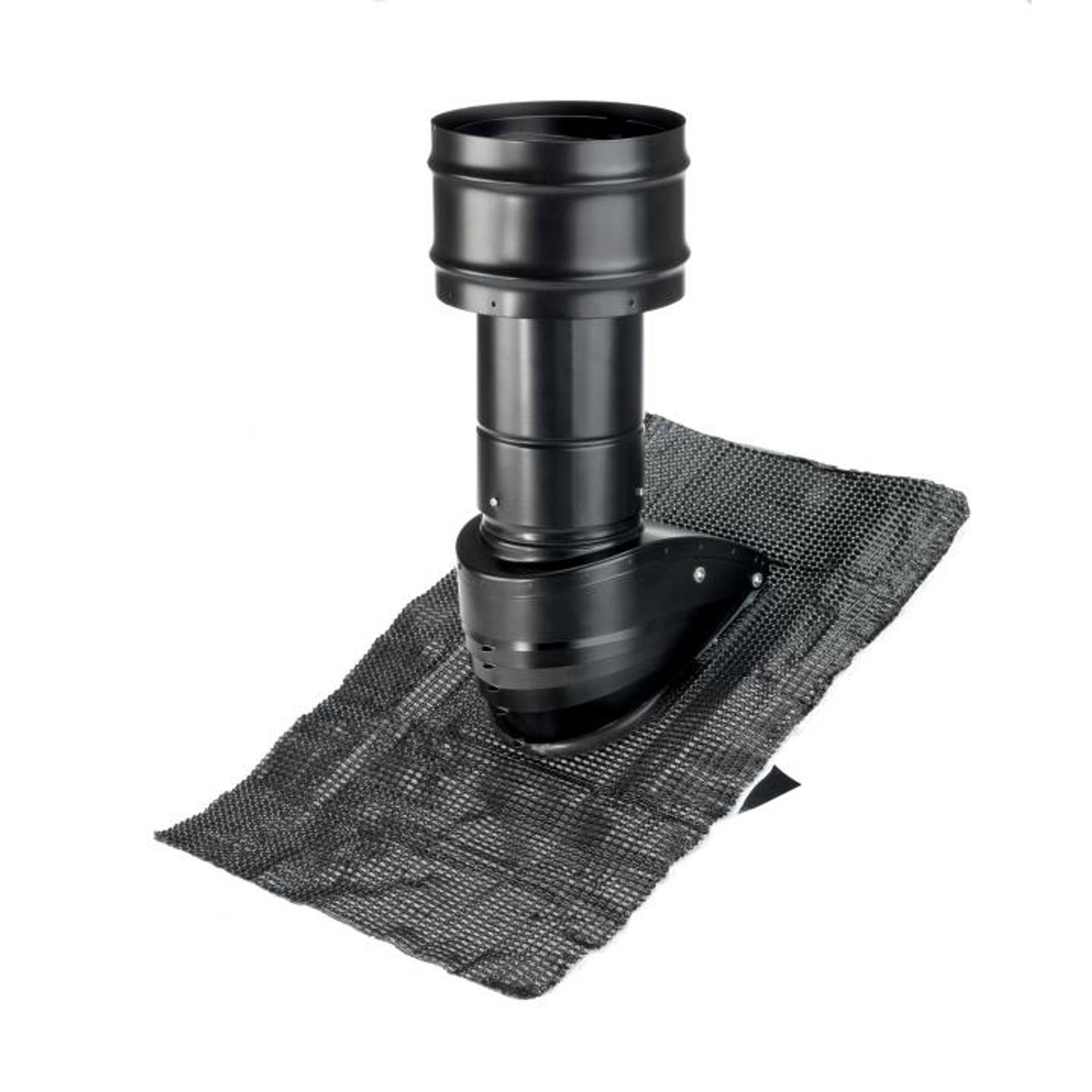Zehnder Dachhaube 125 Steildach schwarz 6 - 60 Grad