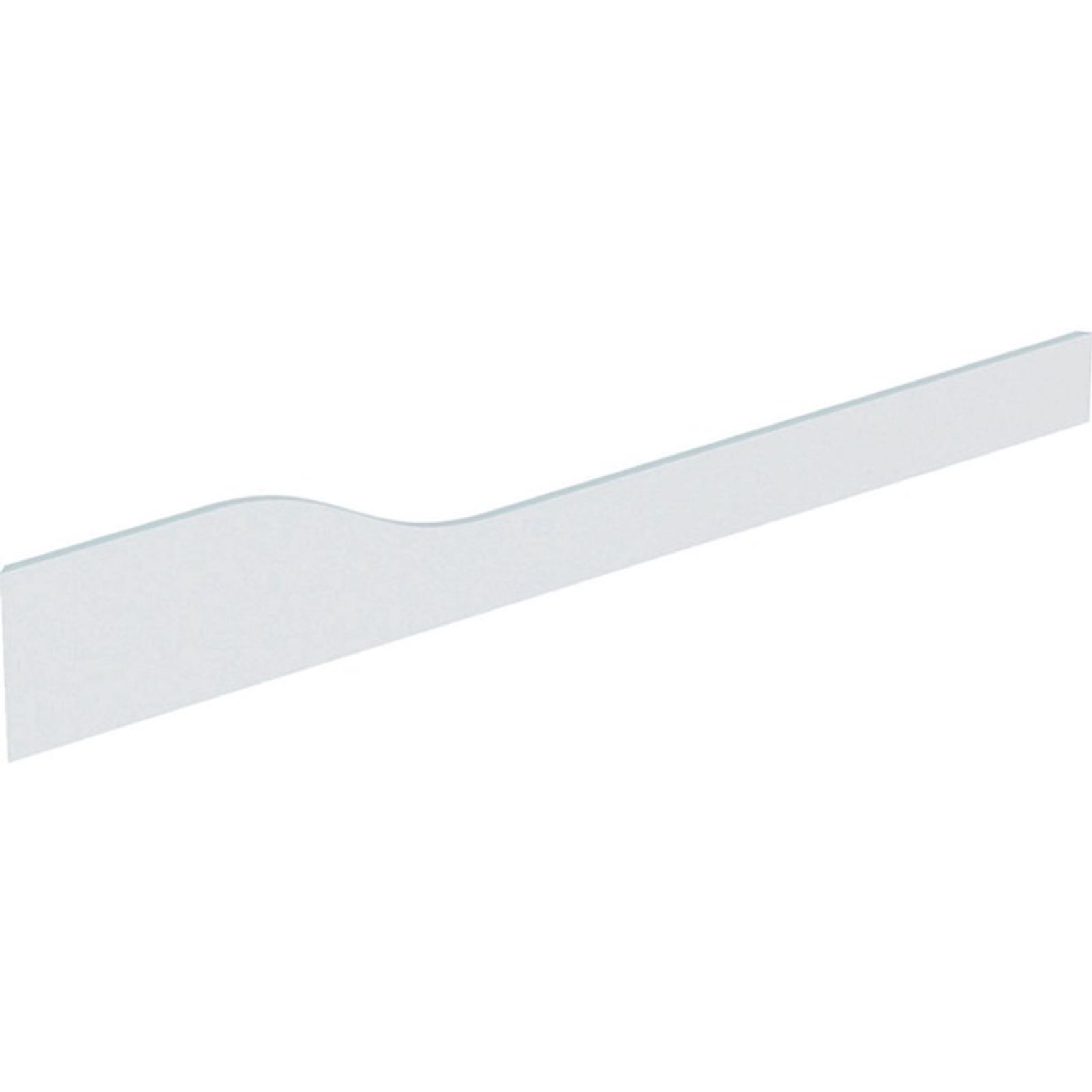 Geberit Bambini Dekorblende, Front für 4 WT-Arm., tieferes Becken re, weiß