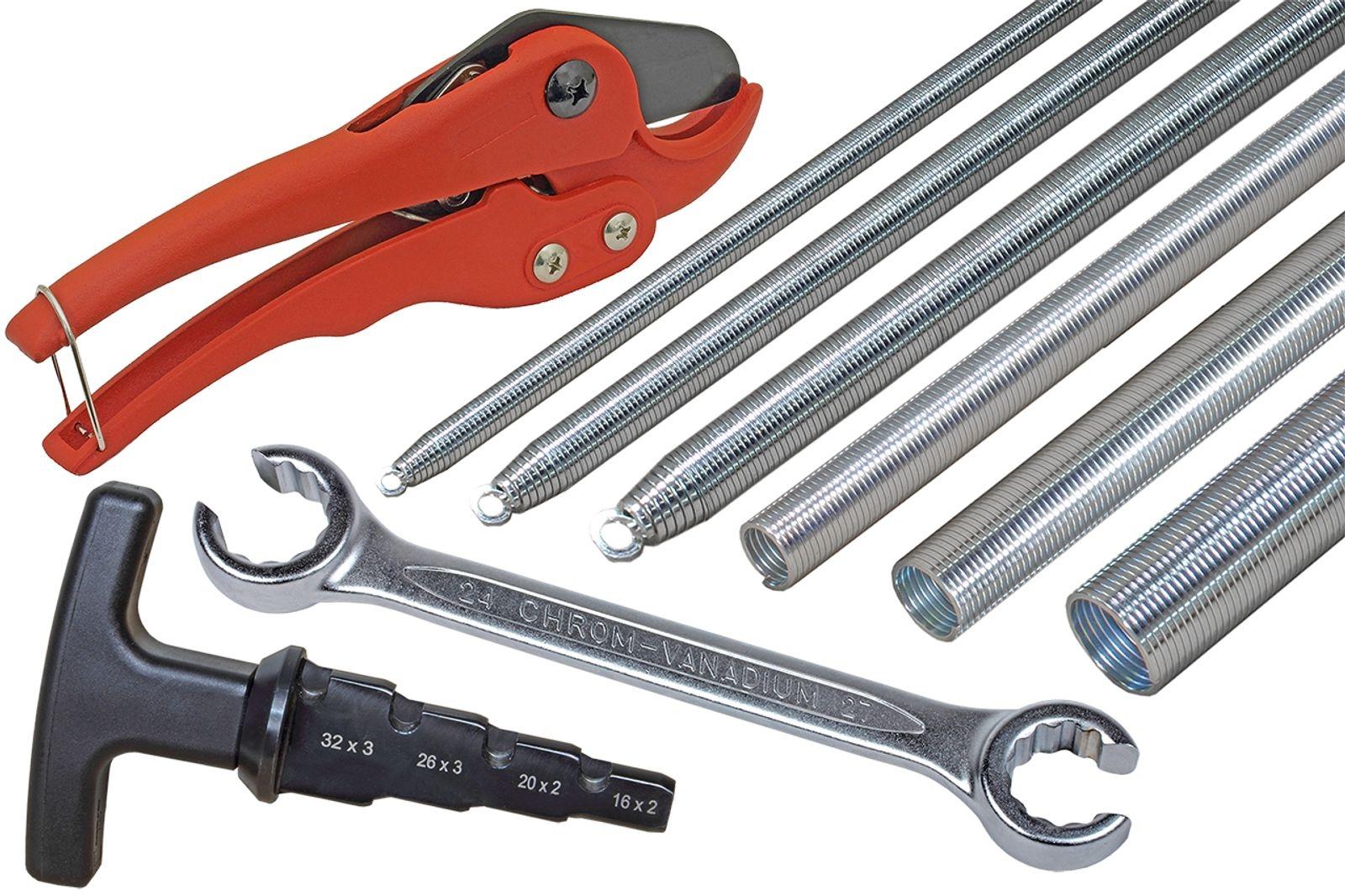WK Tools 4-teiliges Werkzeug-Komplettset für Alu-Verbundrohr 16 x 2 mm