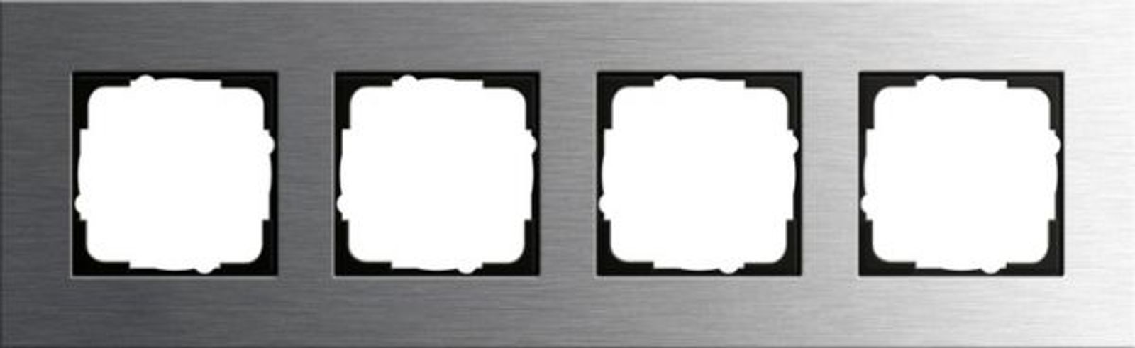 Gira Rahmen 4-fach Edelstahl Metall Esprit 0214219