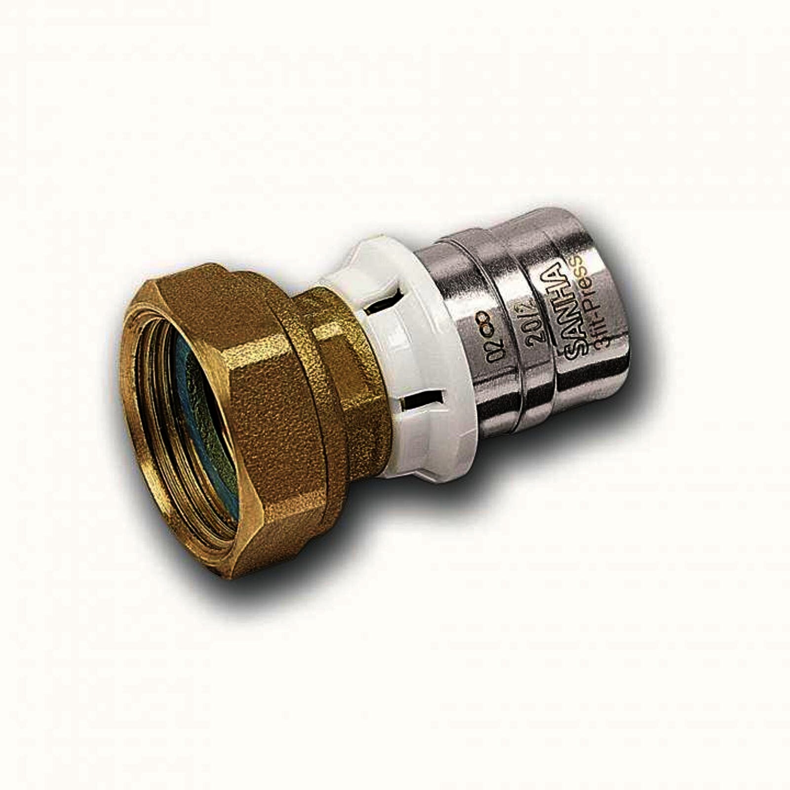 Aluverbund Pressfitting SANHA bleifrei Übergangsverschraubung Innengewinde 16 x 2 - 3/4" Multikontur DVGW