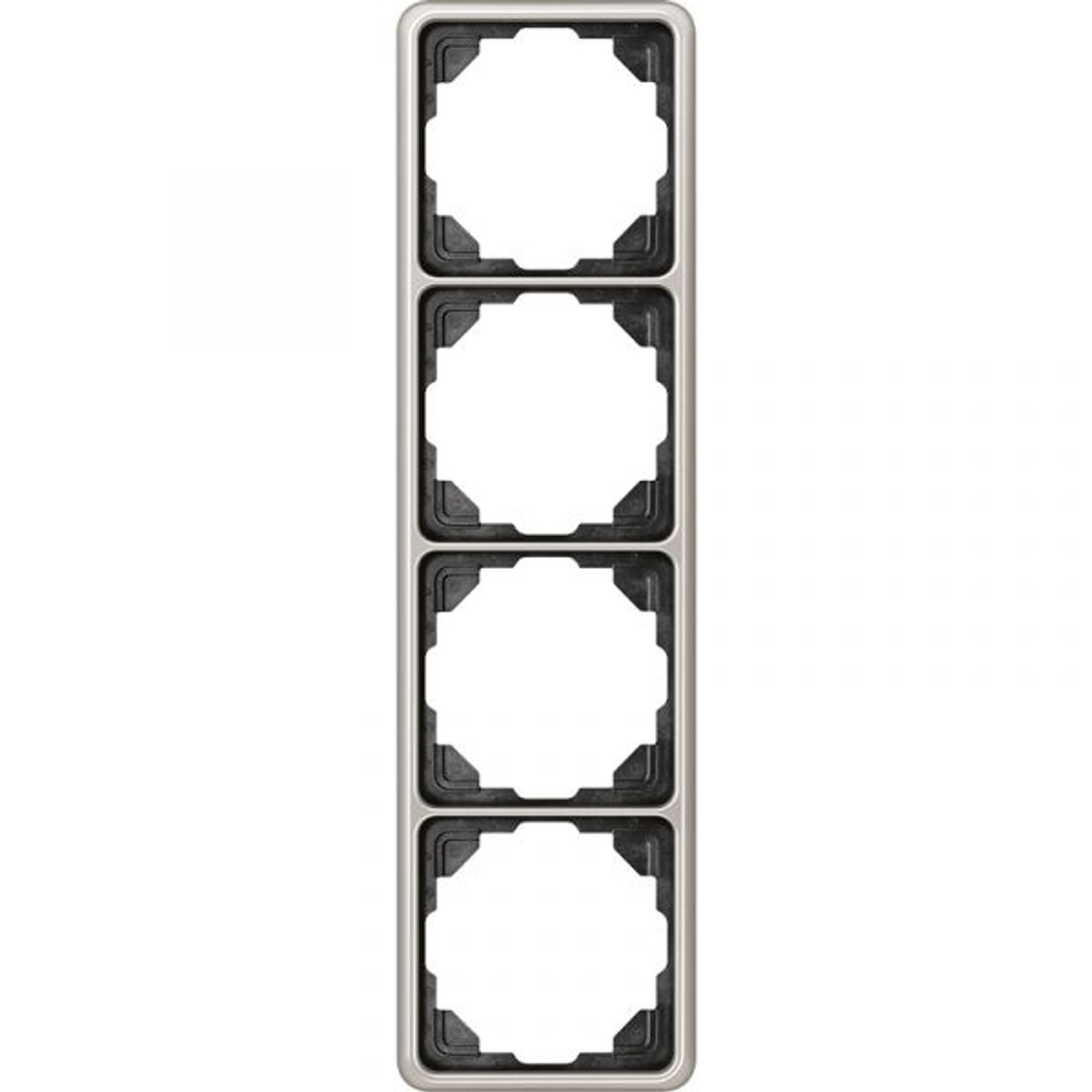 Jung Einbaurahmen 4-fach pt glänzend Metall CD / CD 500 CD 584 PT für GEB-K