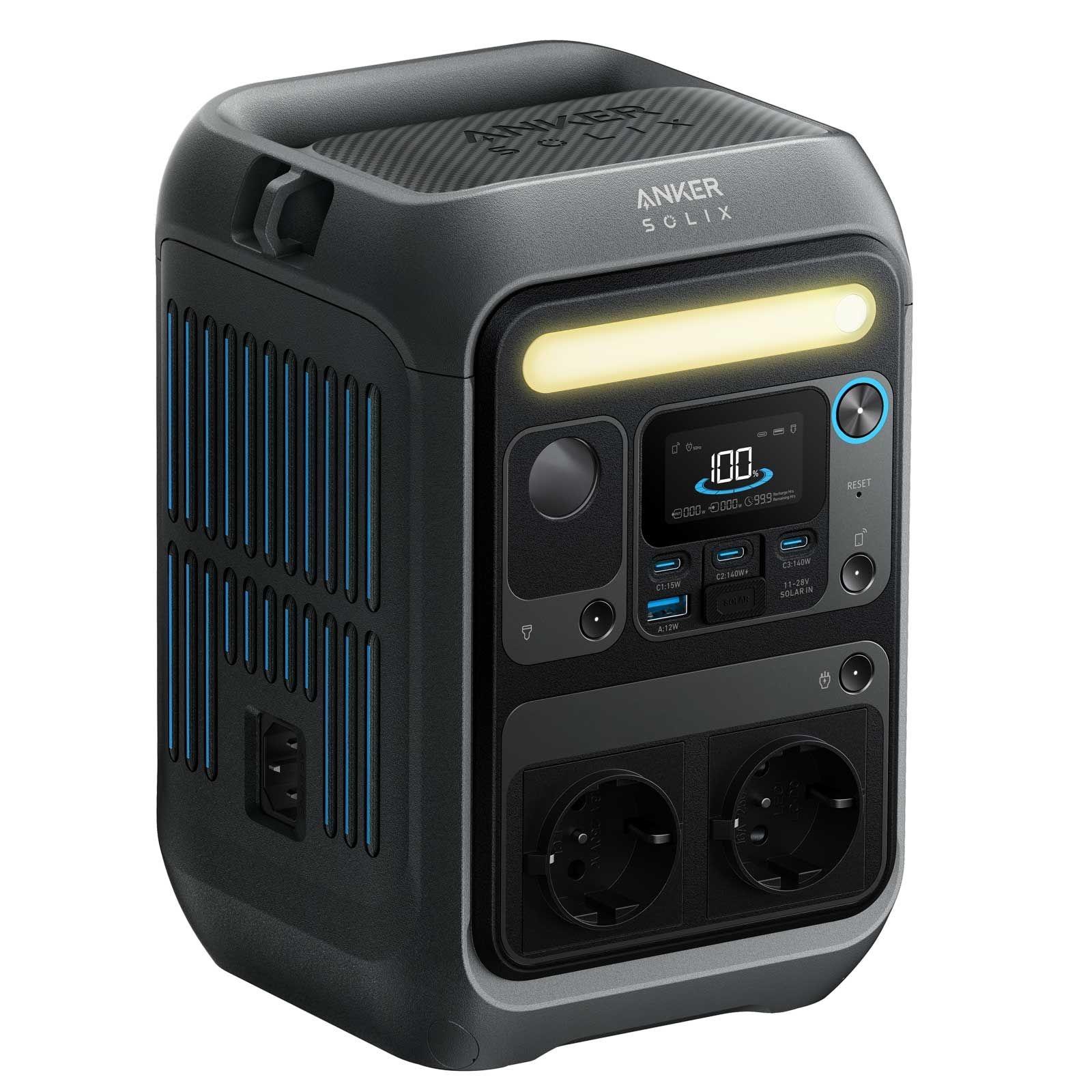 Anker SOLIX C300X + PS60 Set – Tragbare Powerstation mit 60W Solarpanel