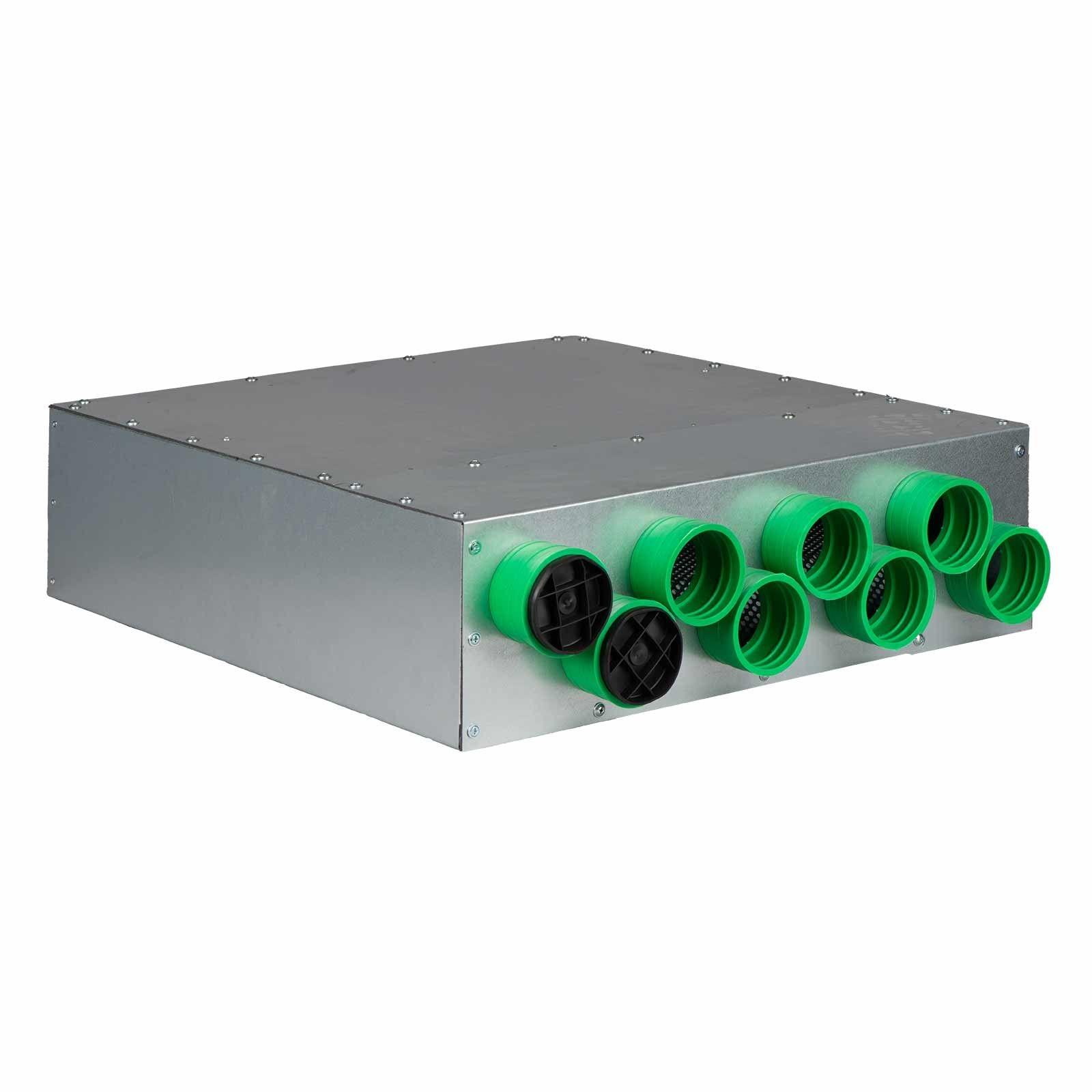 AERIVA Luftverteiler mit Schalldämpfer DN 160, 8 x DN 75