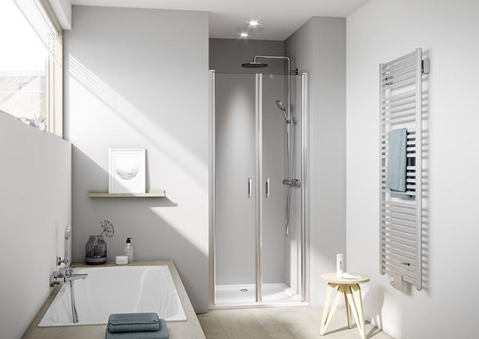 Kermi Pendeltür LIGA PTD 900x1850 mm BV 860-910 SIMG ESG klar