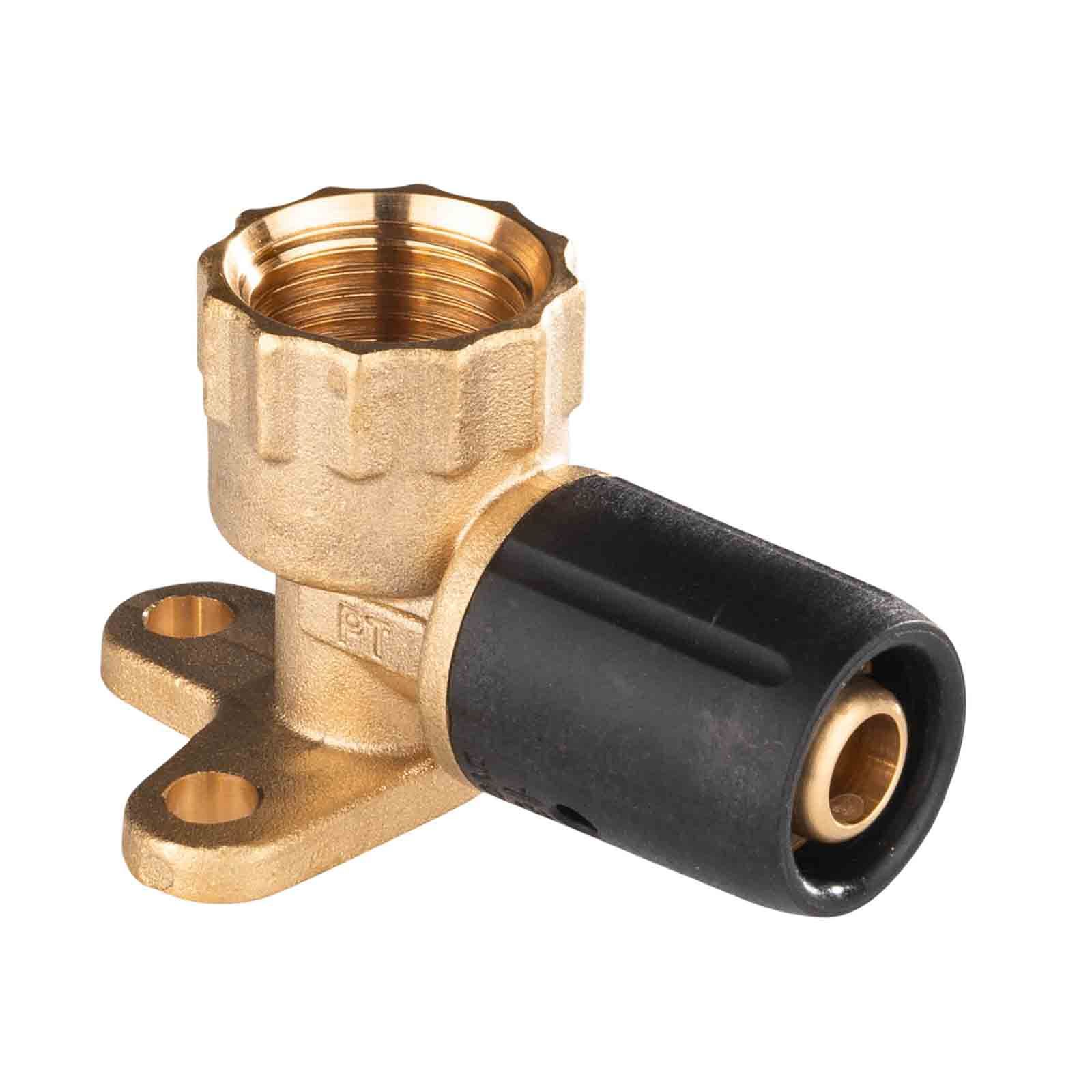 Selfio-Steck Aluverbund Steckfitting Wandwinkel 16 x 2 mm - 1/2" - 39 mm DVGW
