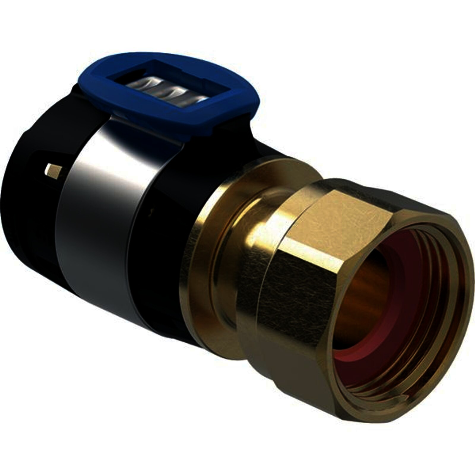 Geberit FlowFit Übergang mit Überwurfmut bleifreie Siliziumbronze 40mm-1 1/2"