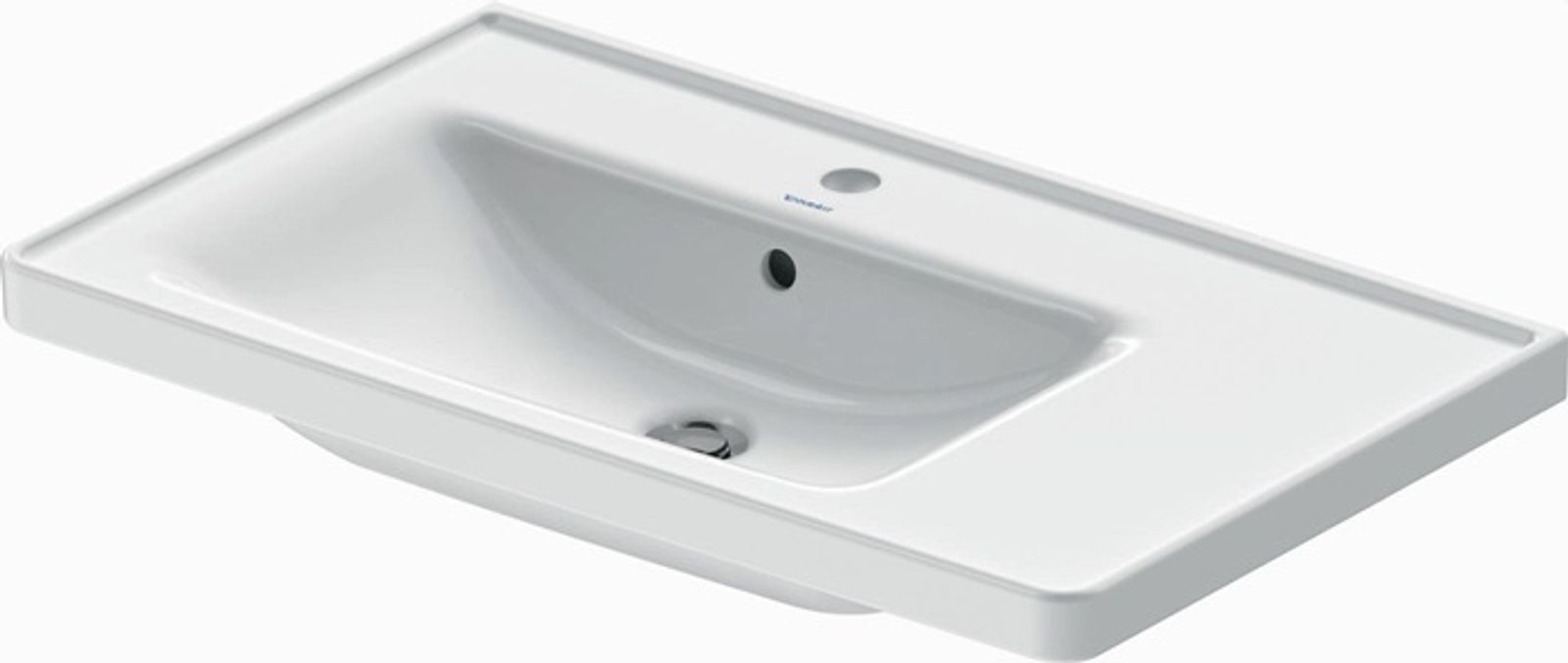 Duravit Möbelwaschtisch D-Neo, 800mm, we 1 HL, Becken links