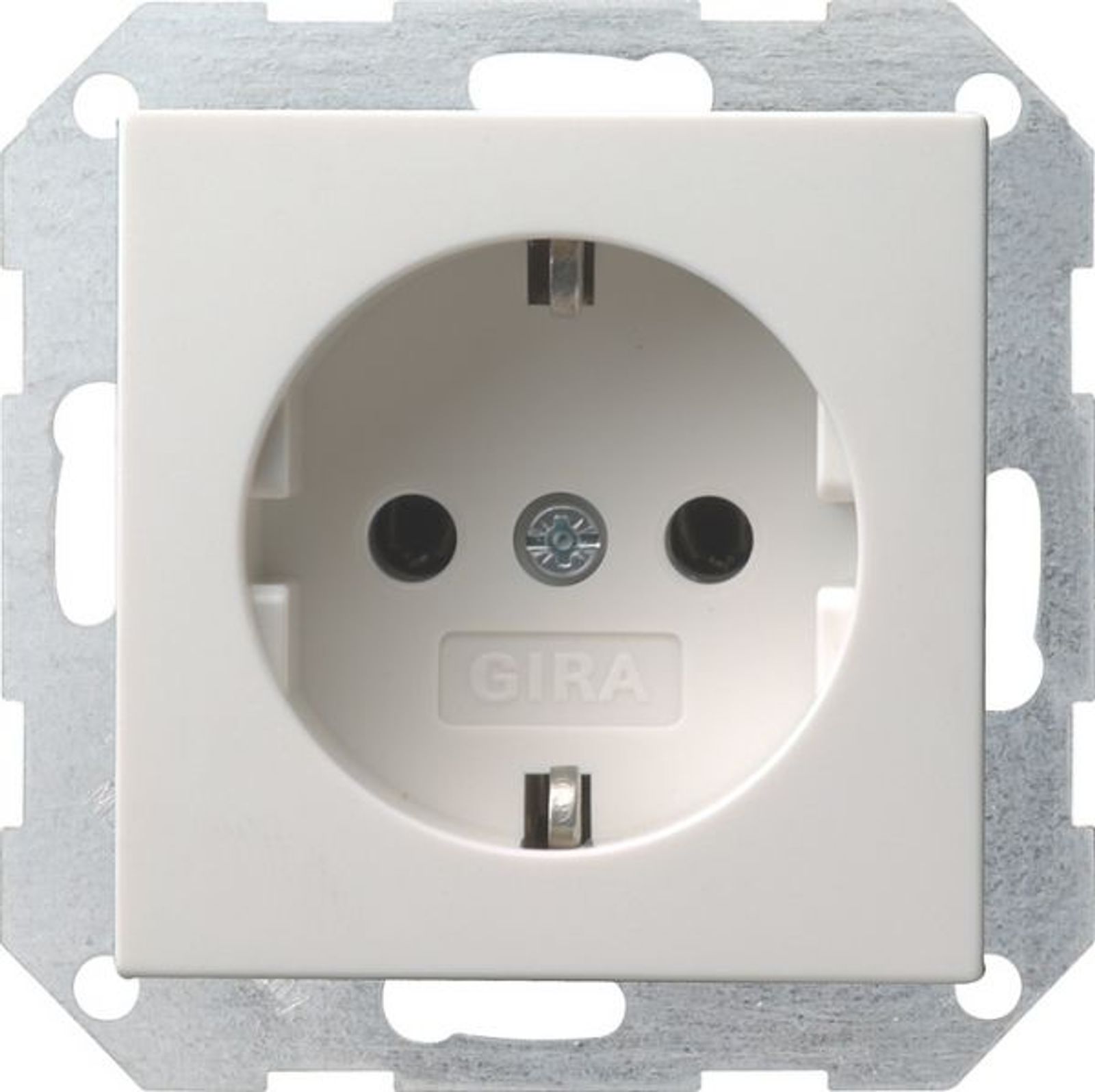 Gira Steckdose 1-fach reinweiß glänzend UP IP20 System 55 018803