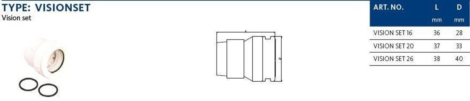 Aluverbund Steckfitting Henco Vision Ersatzset 16 x 2